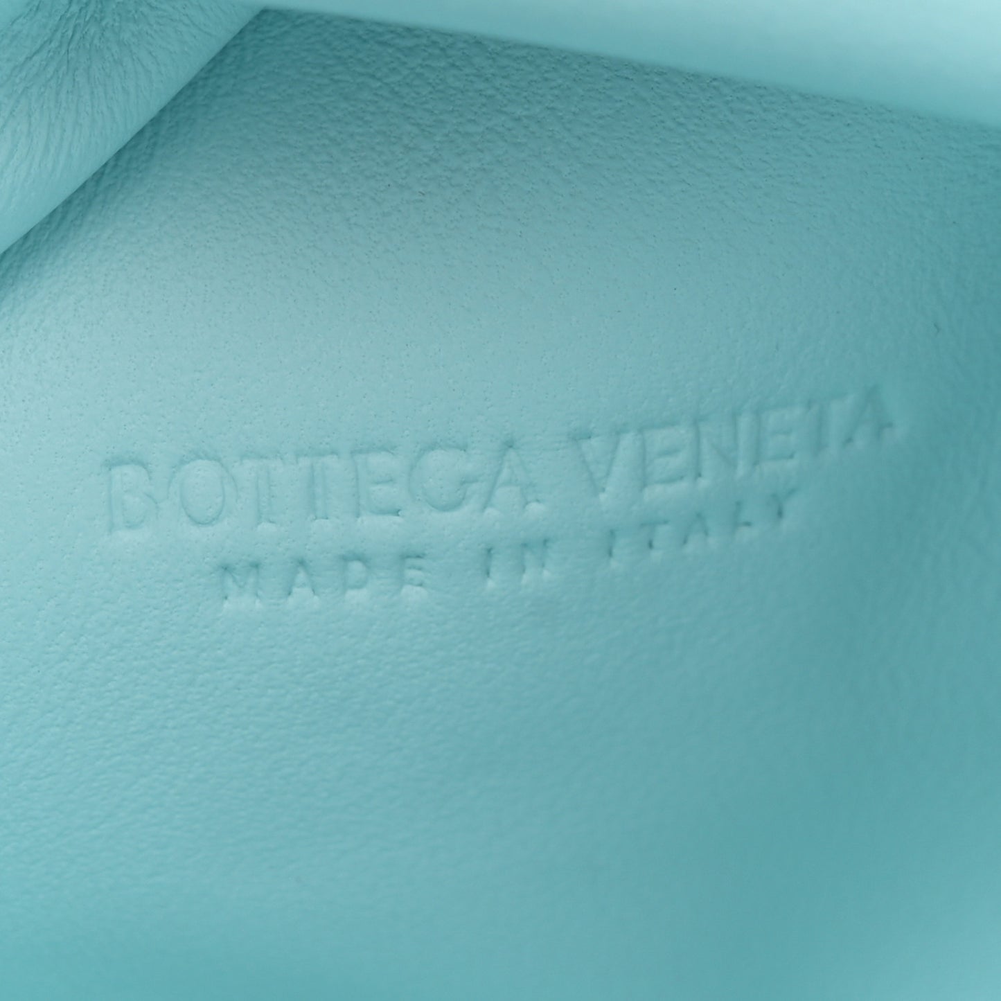 Nappa Intrecciato The Mini Pouch Pale Blue