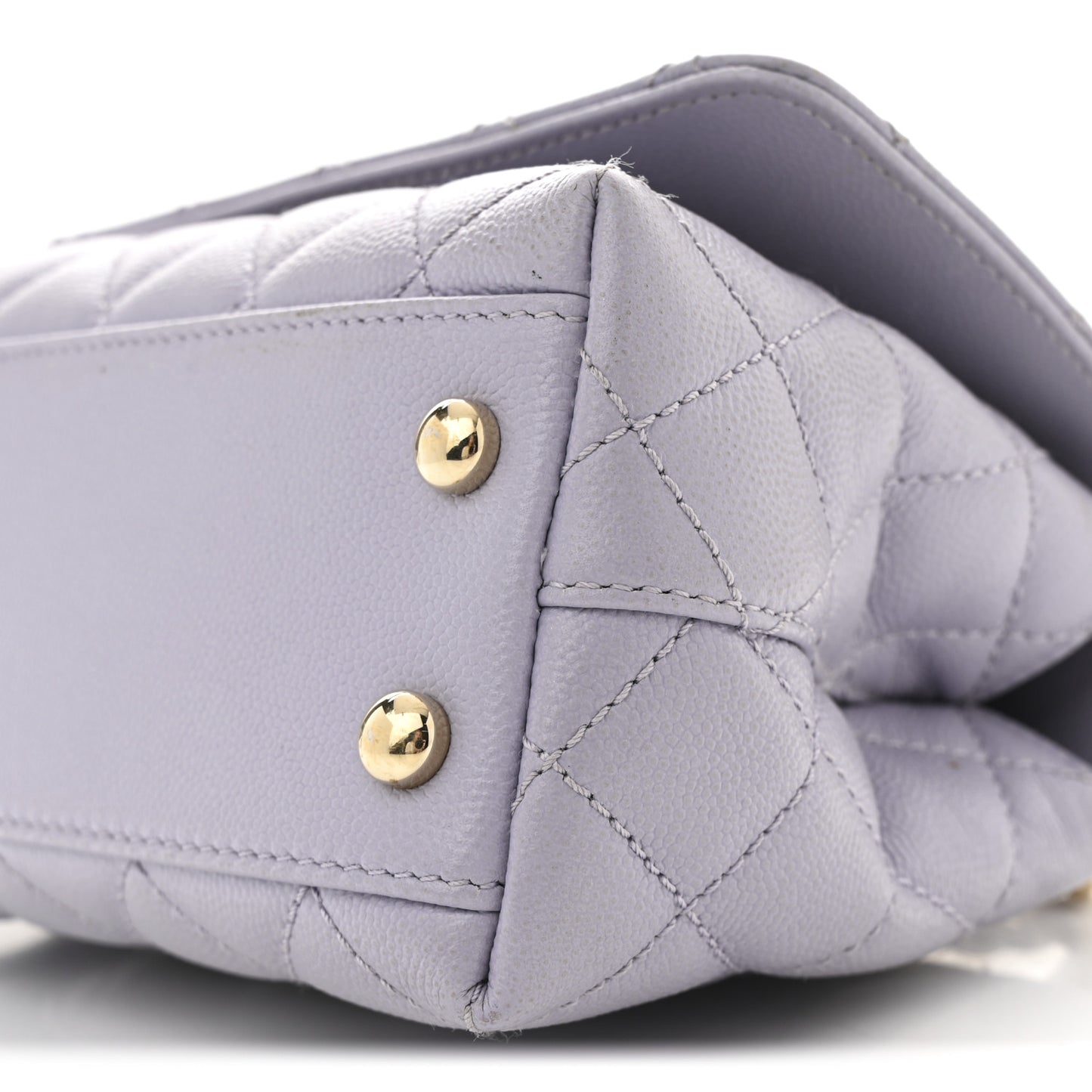 Caviar Quilted Extra Mini Coco Handle Flap Light Purple