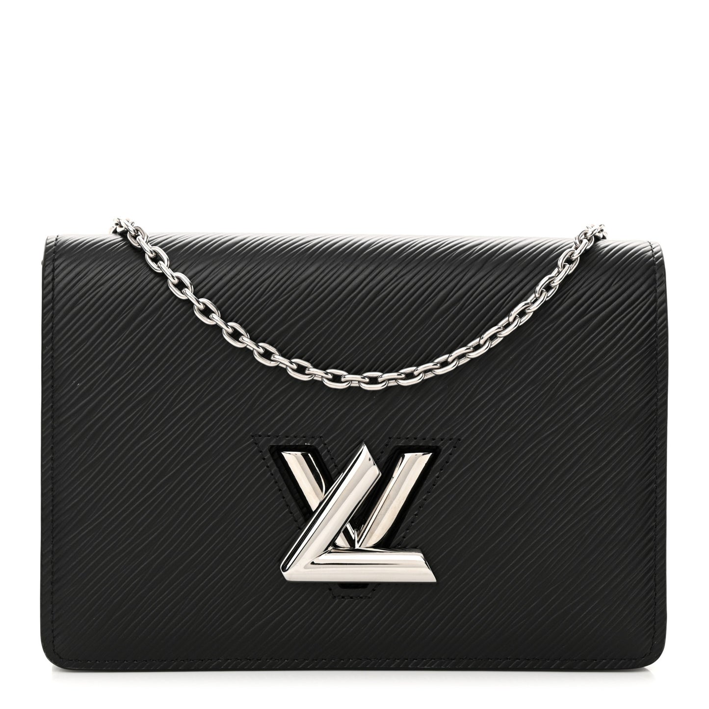 Epi Twist Belt Chain Wallet Black