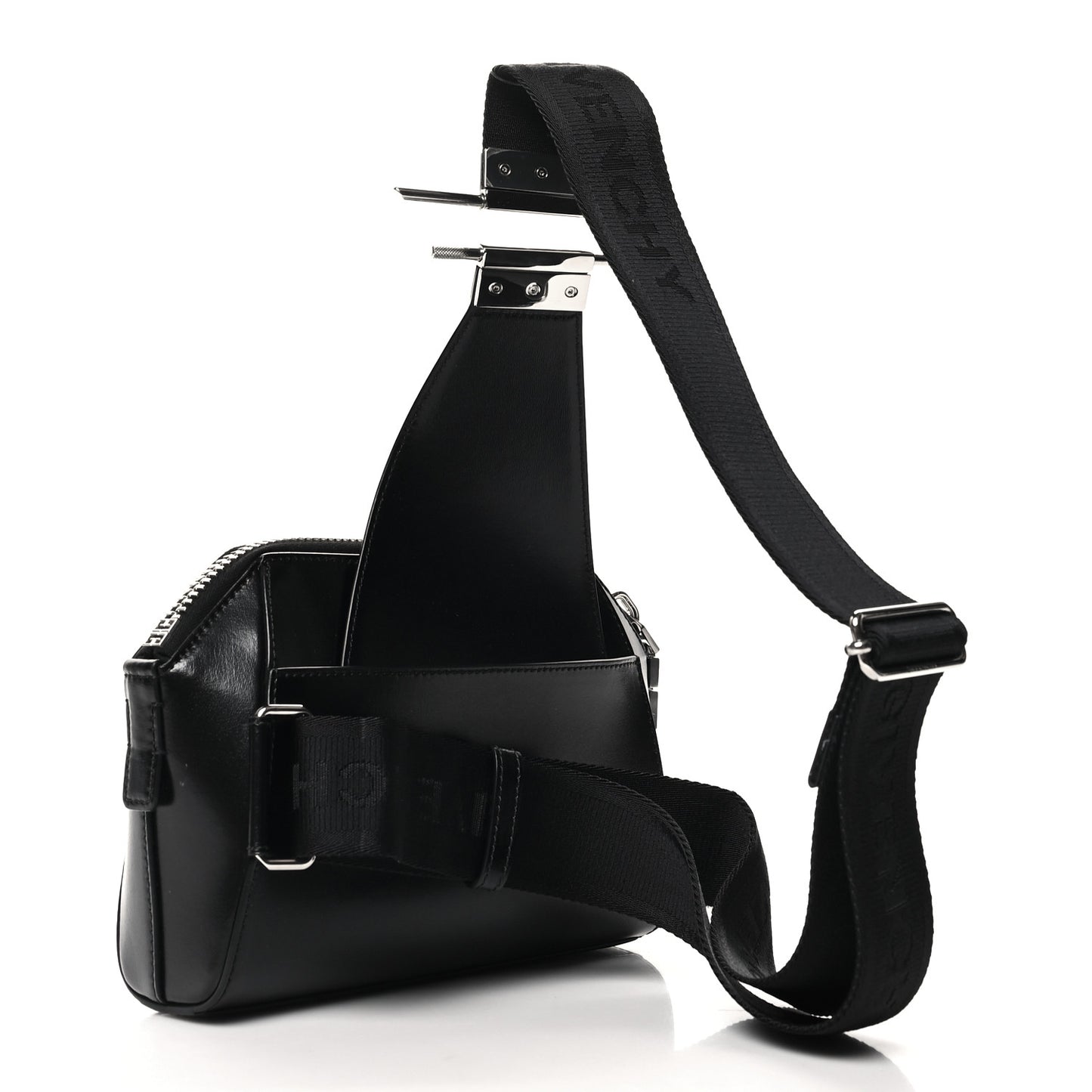 Box Calfskin Antigona U Crossbody Bag Black