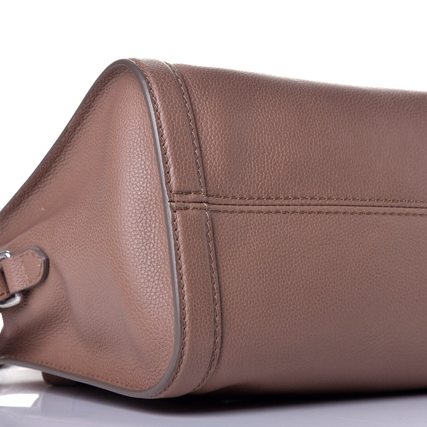 Pebbled Calfskin Small Skull Padlock Zip Around Tote Coco