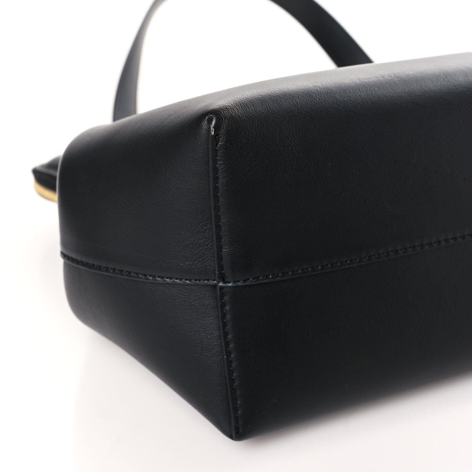 Mansur Gavriel Smooth Calfskin M Frame Bag Black Flamma 8 of 9