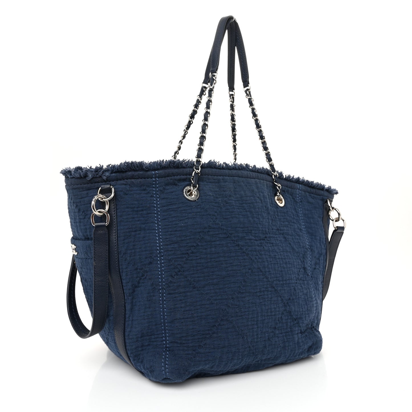 Canvas Medium Double Face Tote Navy
