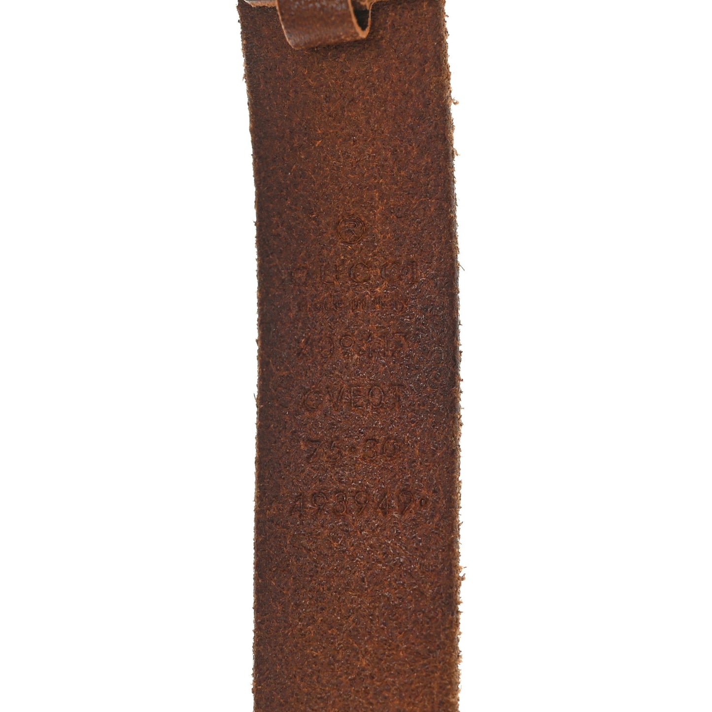 Faded Calfskin Double G 20mm Belt 75 30 Cuir