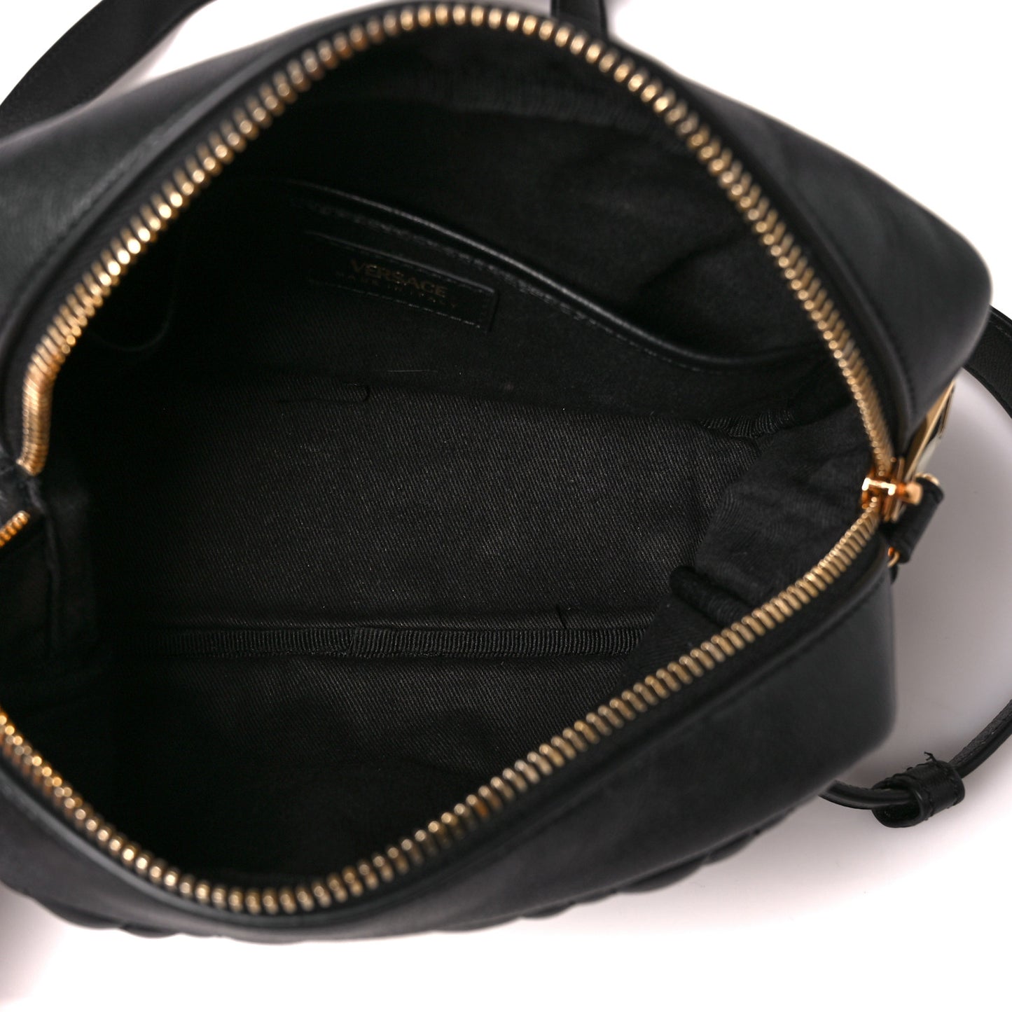 Nappa Quilted Virtus Shoulder Bag Black