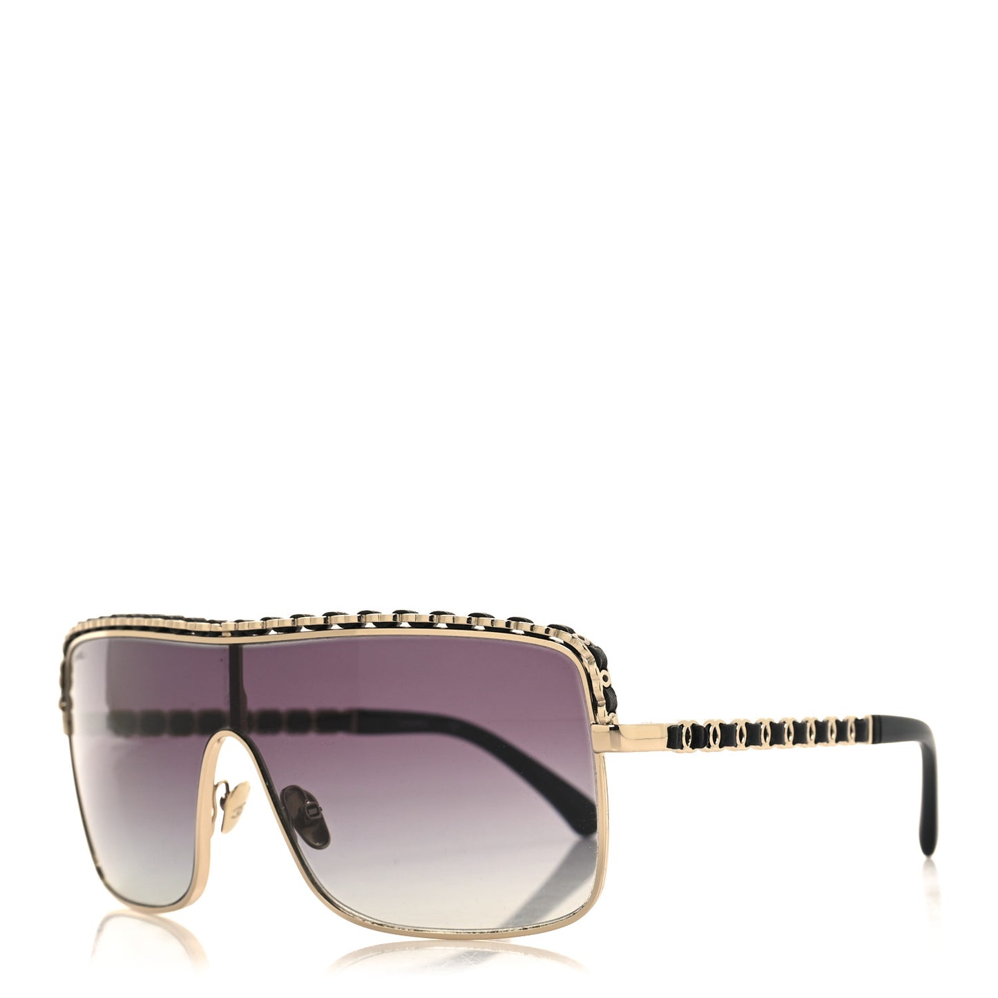 Metal Shield Sunglasses 71368 Grey
