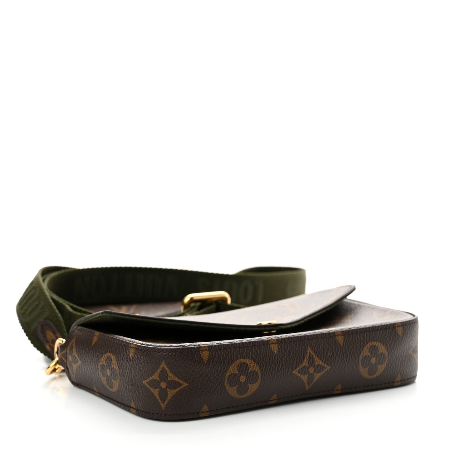 Monogram Felicie Strap & Go Kaki