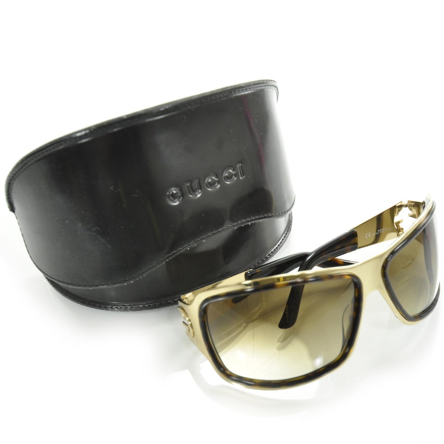 Mens Tortoise Shell GG Sunglasses 2754S Gold