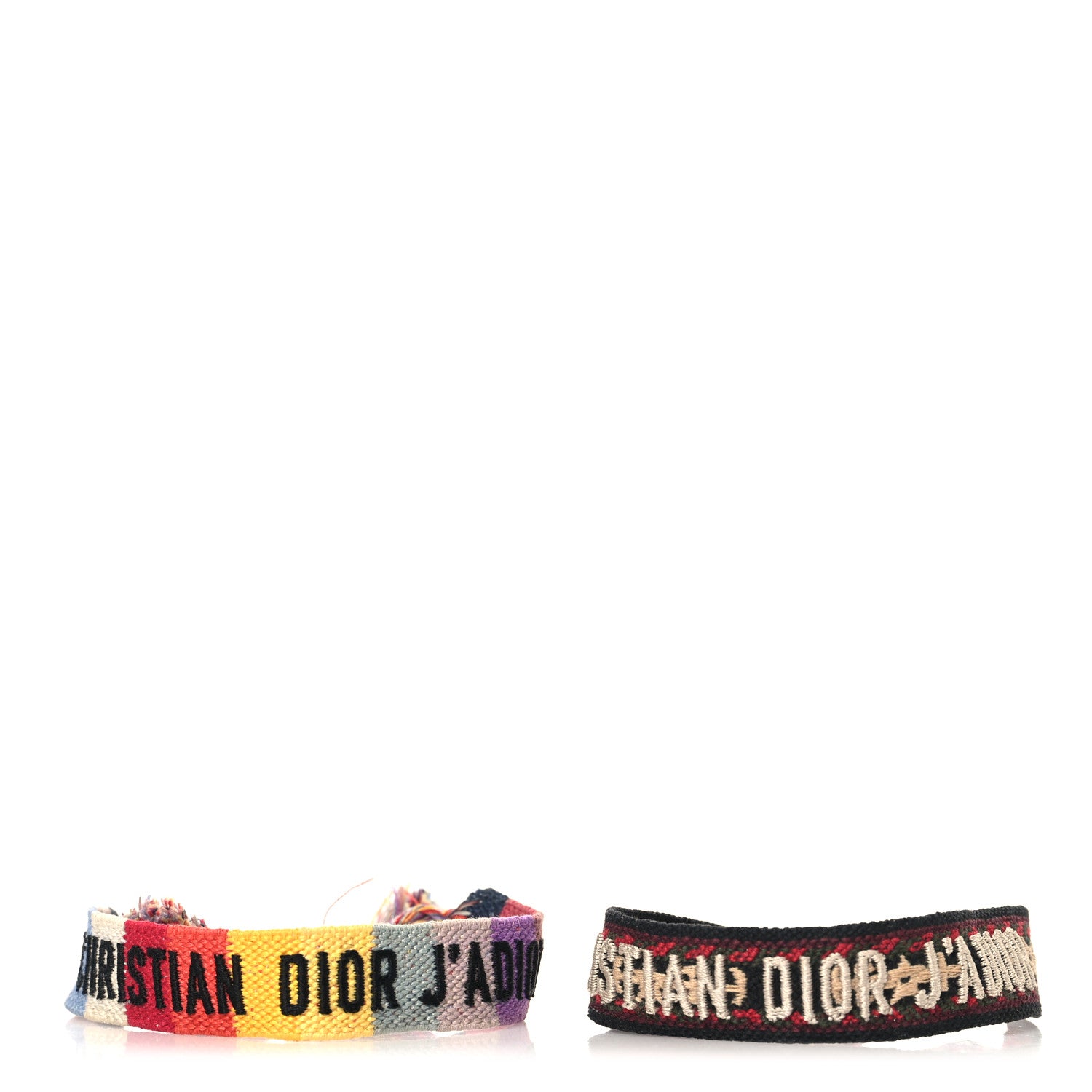 Christian Dior Woven Cotton J'Adior Friendship Bracelet Set