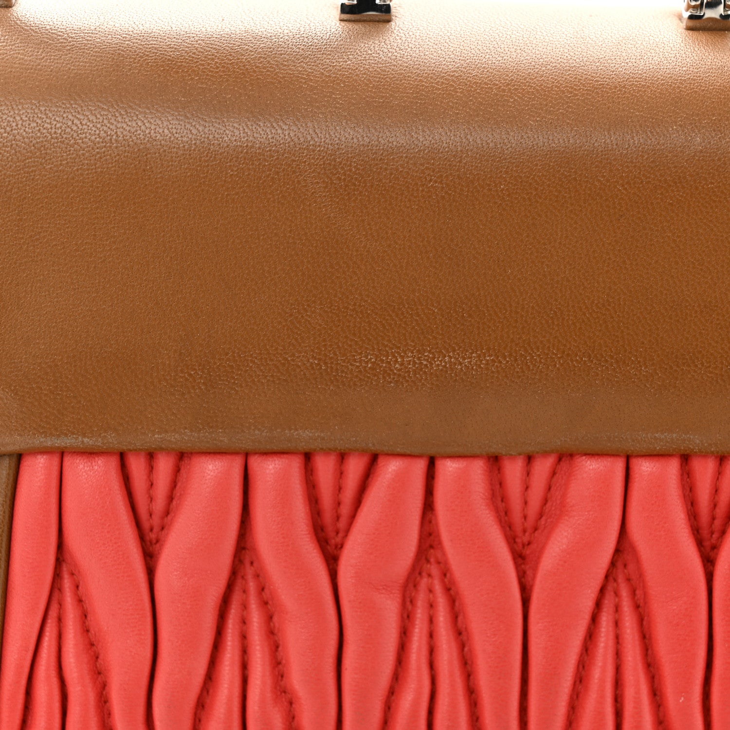 Miu Miu Nappa Matelasse Top Handle Tote 16 of 17