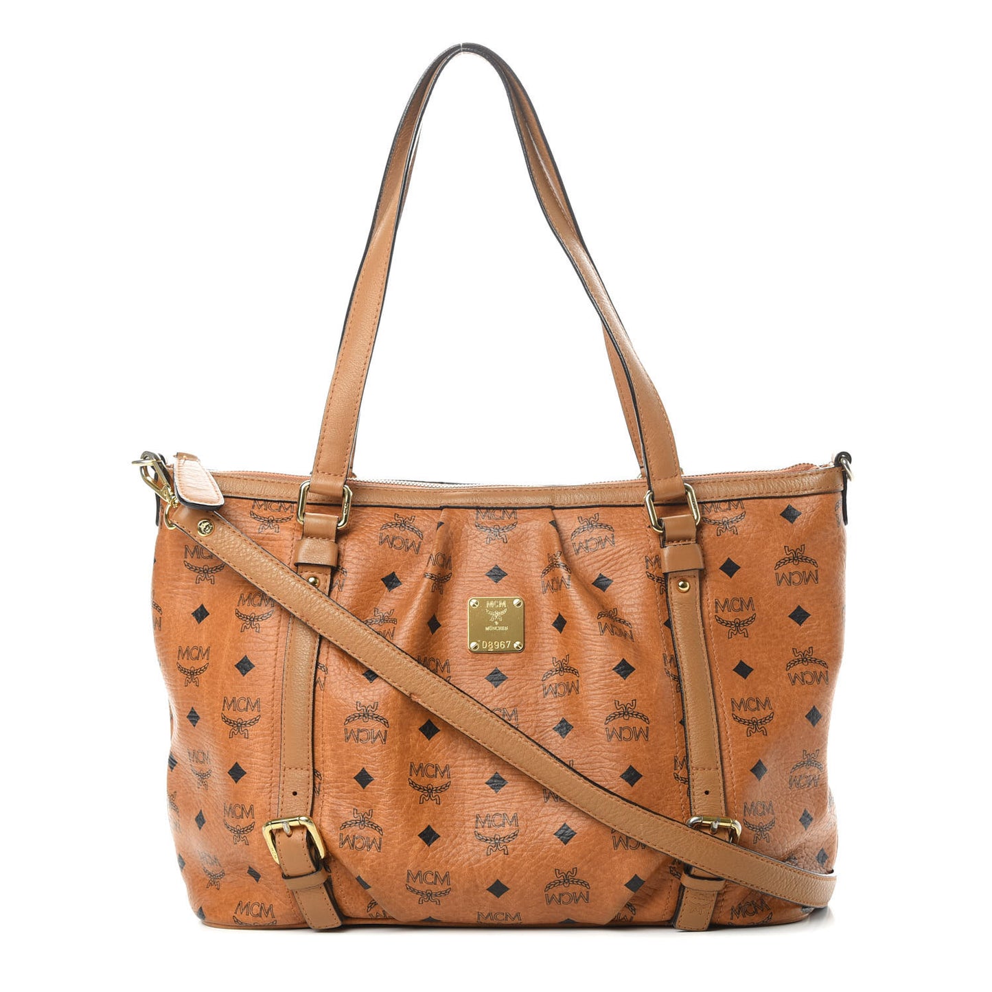 Visetos Medium Essentials Shopper Tote Cognac