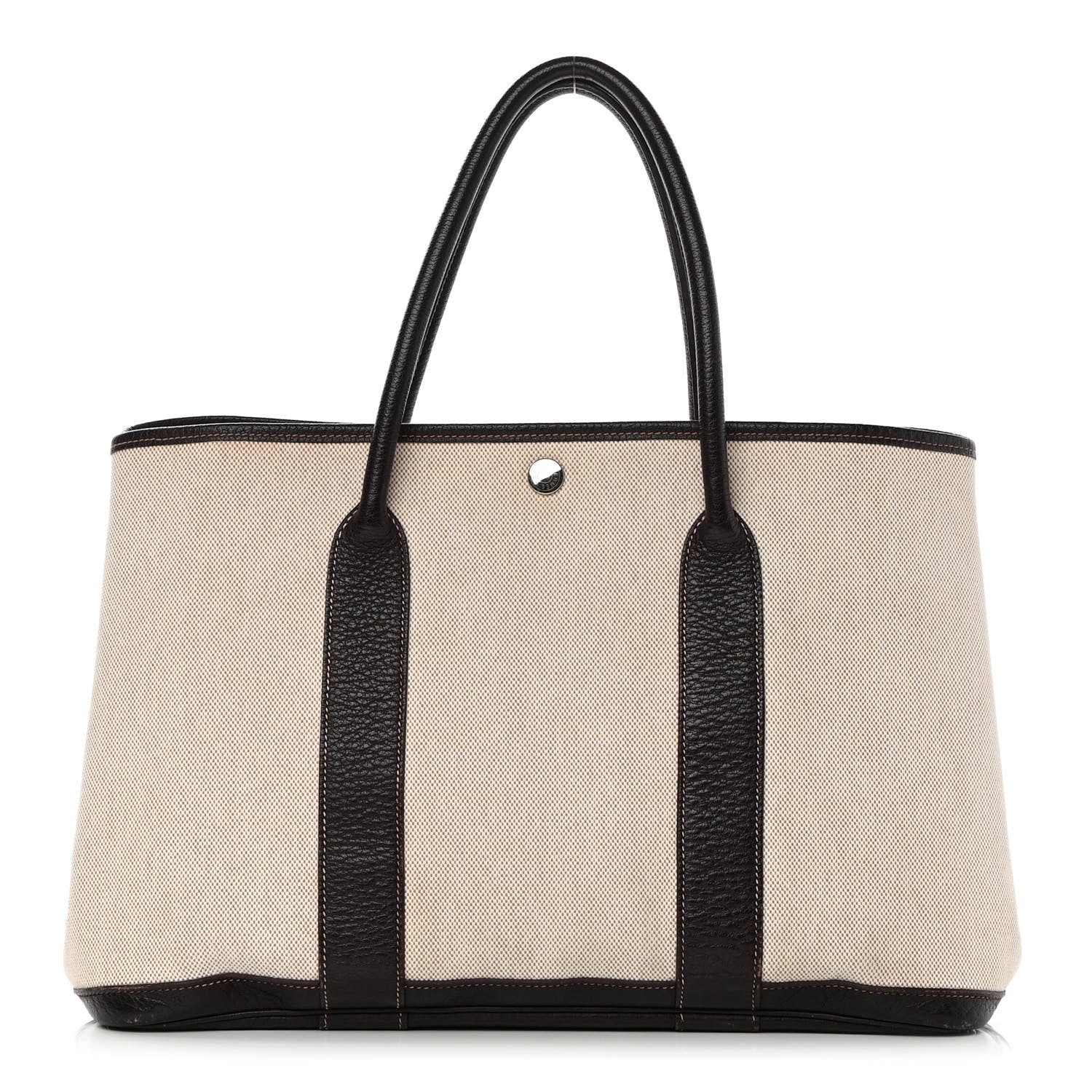 Hermes Toile Buffle Gala Garden Party Tote 36 MM Marron Fonce 1 of 20