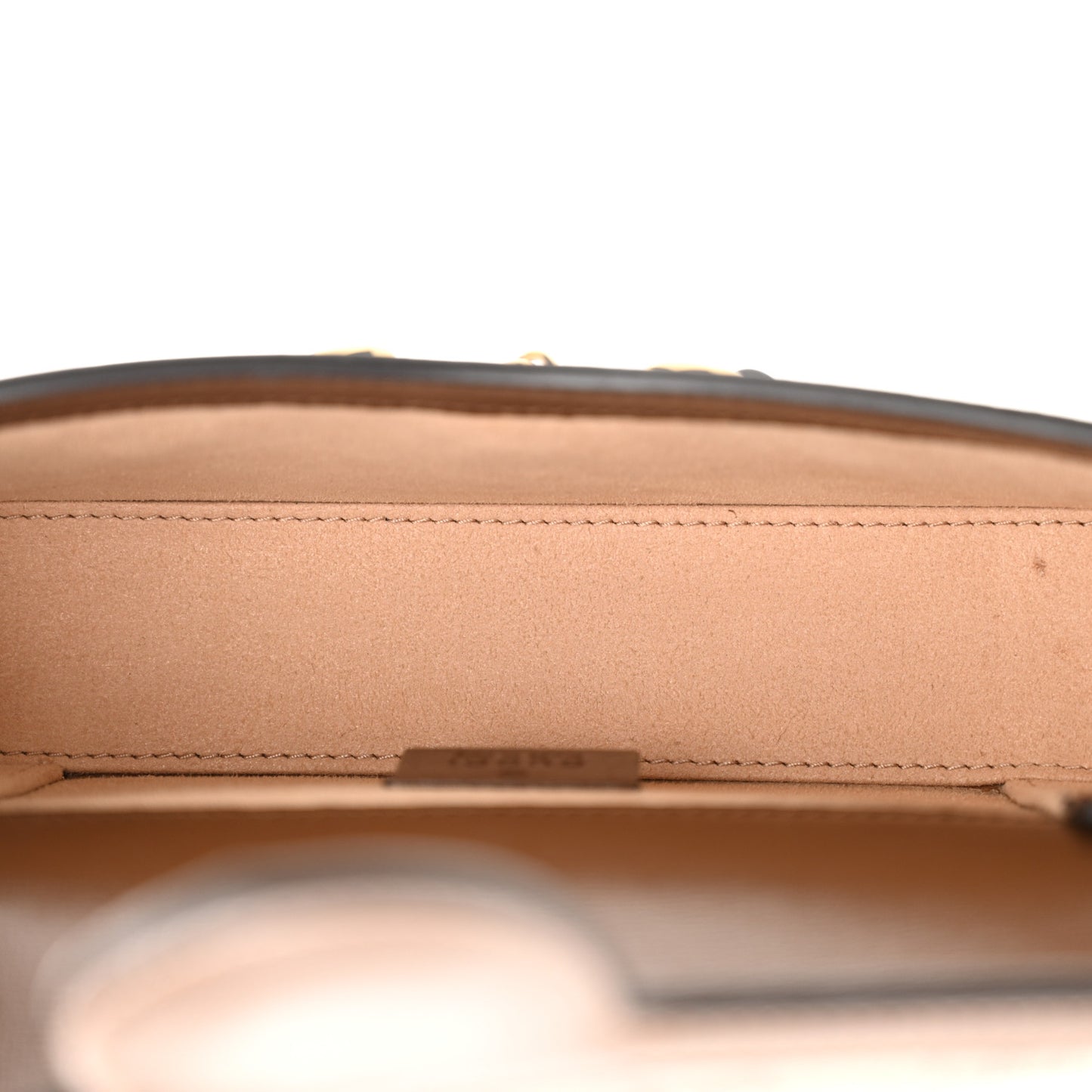 GG Supreme Monogram Mini Horsebit 1955 Shoulder Bag Beige Brown Sugar