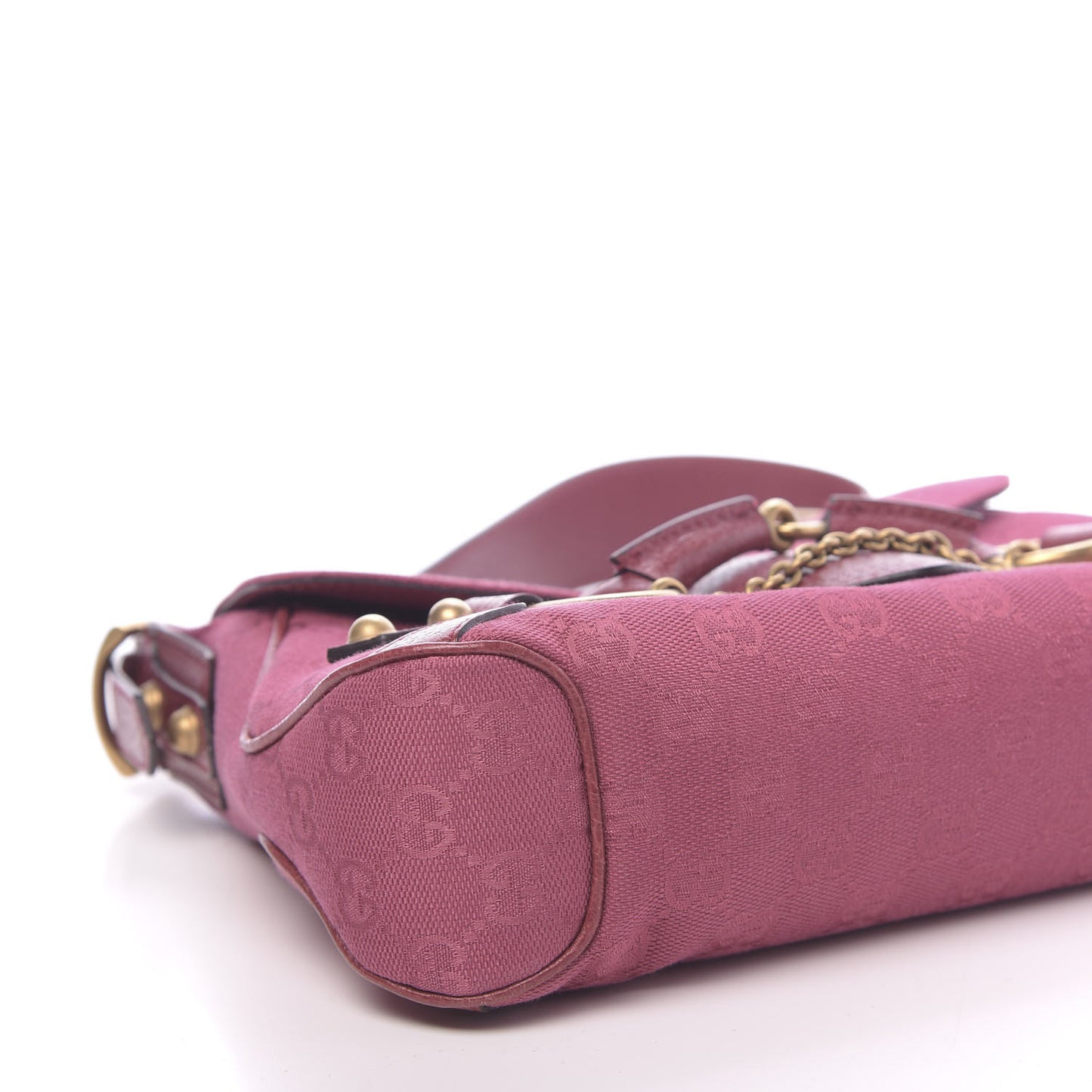 Monogram Horsebit Chain Flap Bag Fuchsia