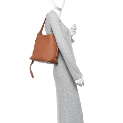 Grained Calfskin Low Key Hobo PM Cognac