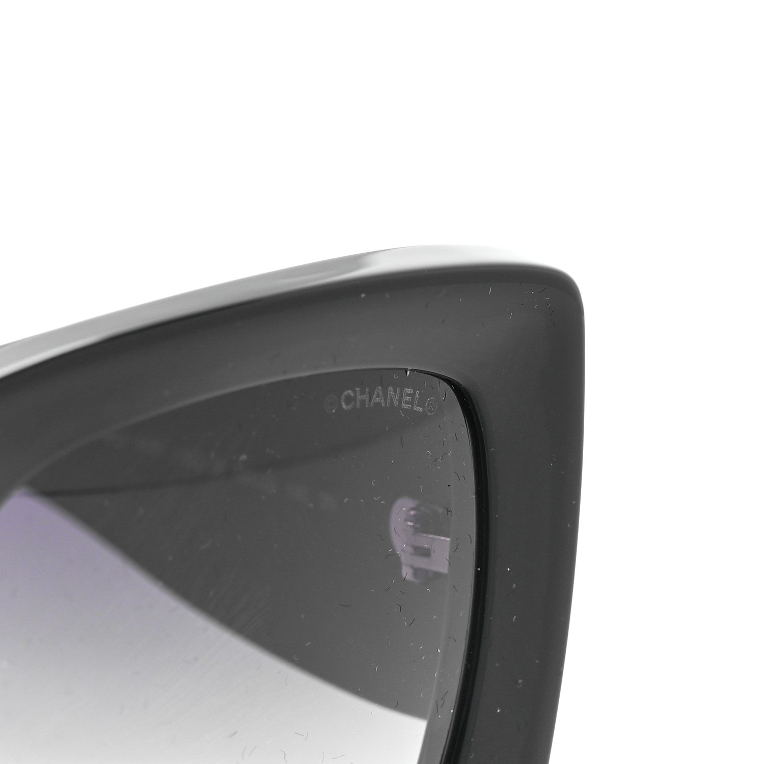 Chanel Acetate Rectangle Sunglasses 5435 Black 7 of 8