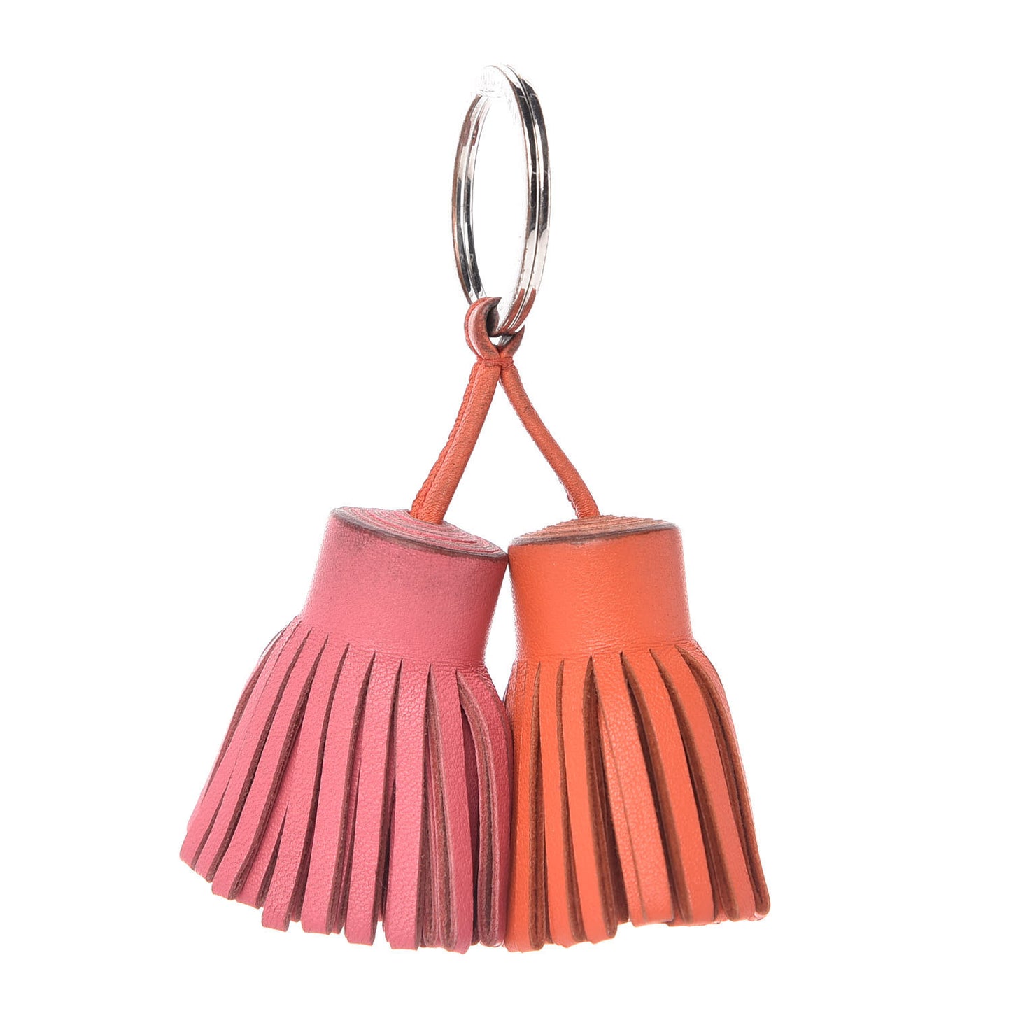 Lambskin Carmen Uno-Dos Key Holder Rose Azalee Cornaline