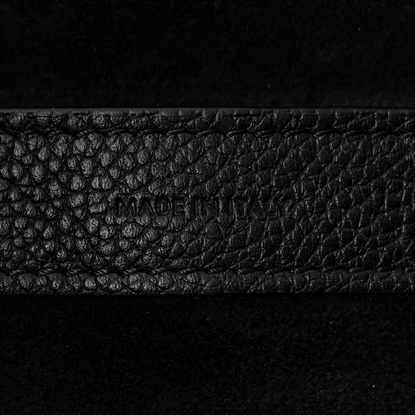Grained Calfskin Small Folded Cabas Black