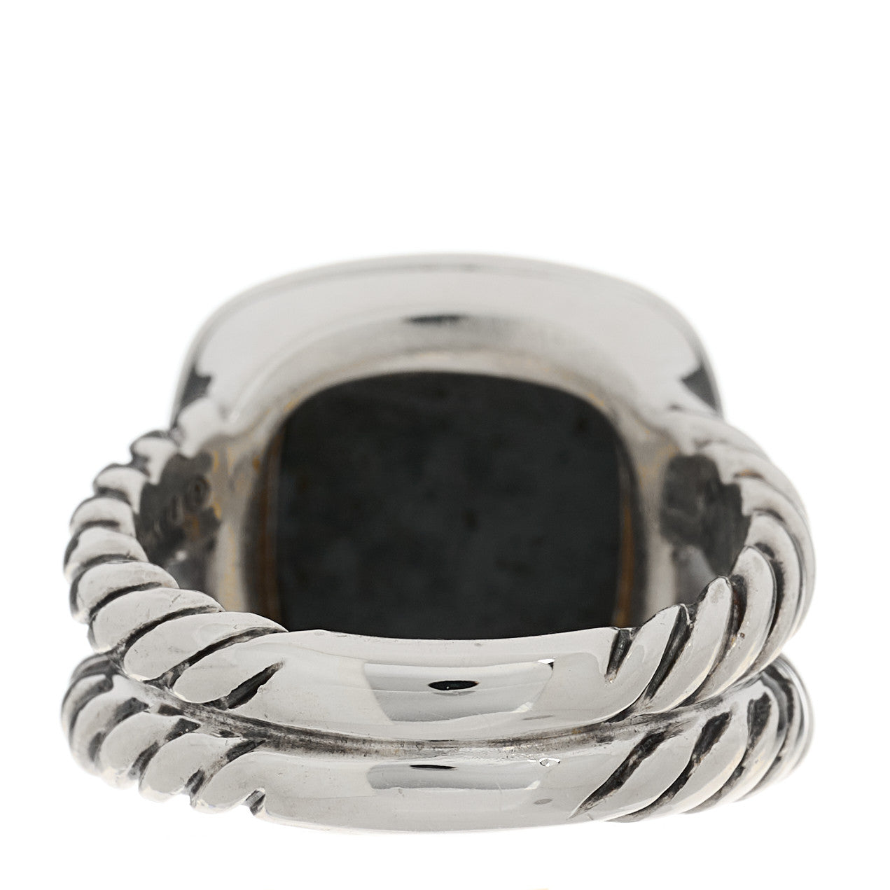 Sterling Silver Diamond Black Orchid 11mm Albion Ring 49 5