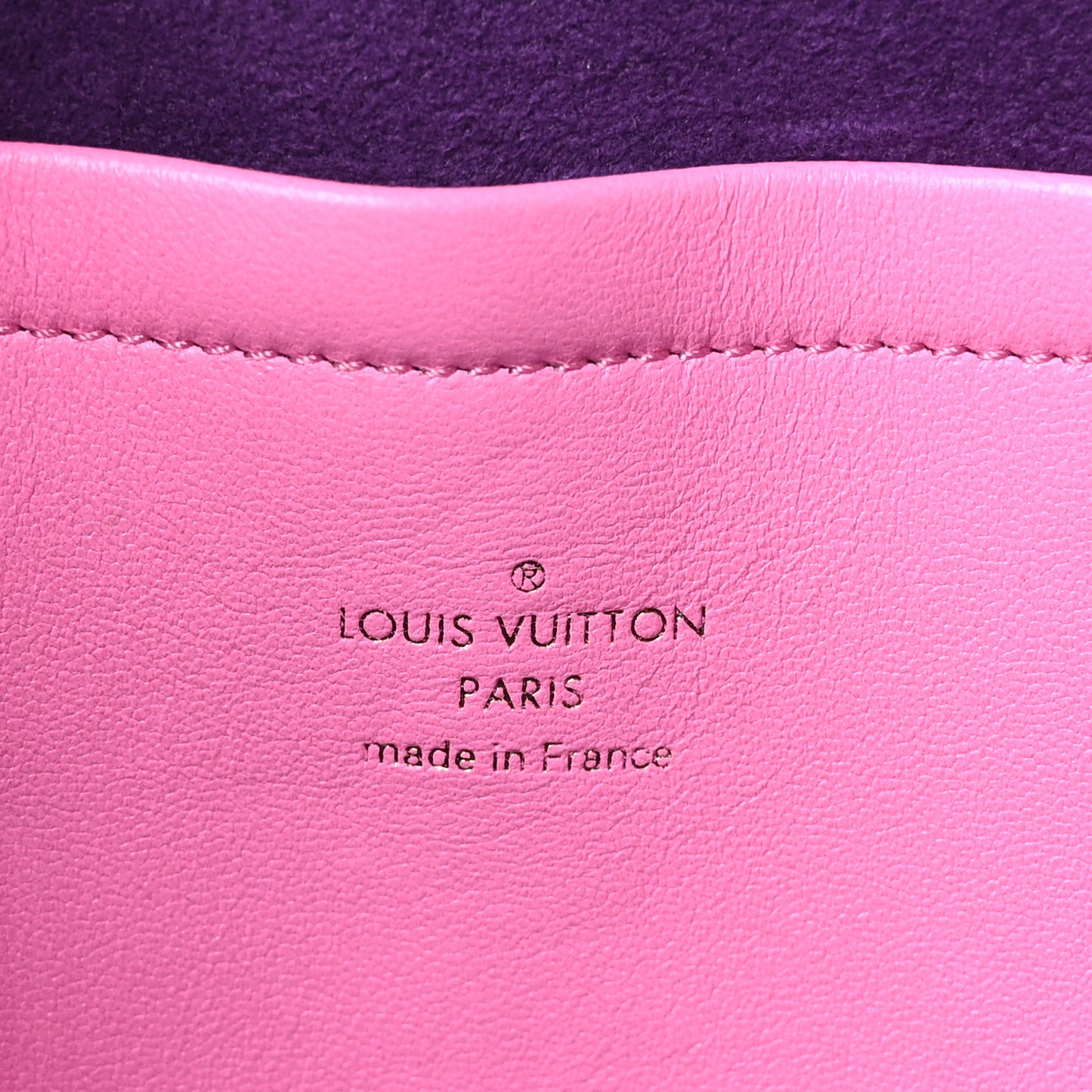 Calfskin Embossed Monogram Vuittamins Utility Crossbody Rose Violet