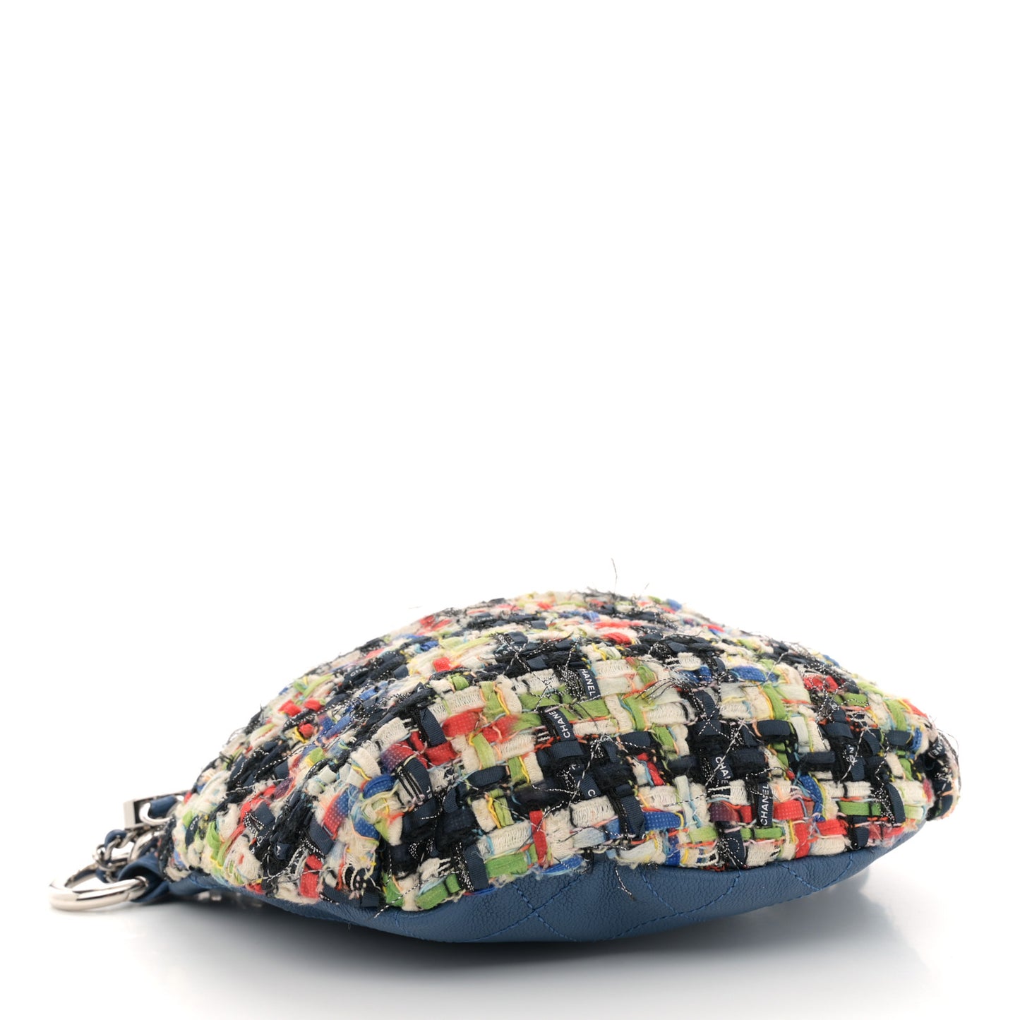 Lambskin Tweed Waist Bag Blue Multicolor