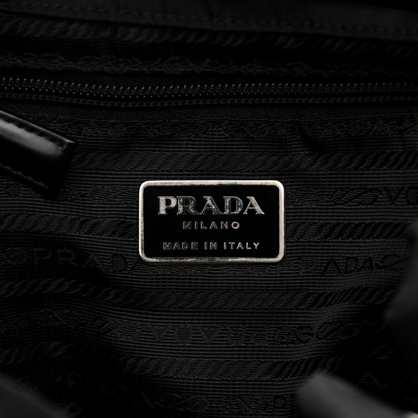 PRADA Tessuto Nylon Small Backpack Black