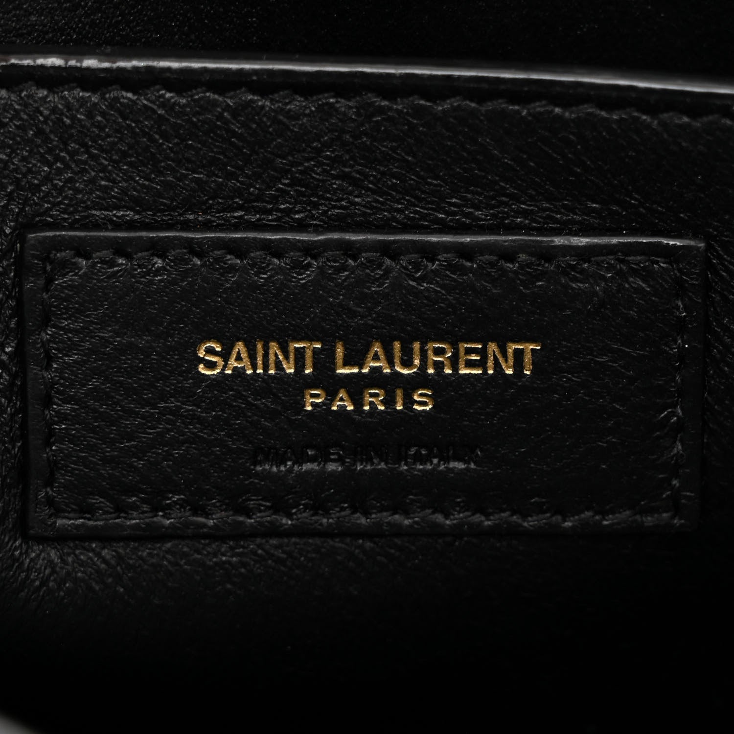 Saint Laurent Lambskin Quilted Monogram Baby Victoire Chain Clutch Bag Black 6 of 10