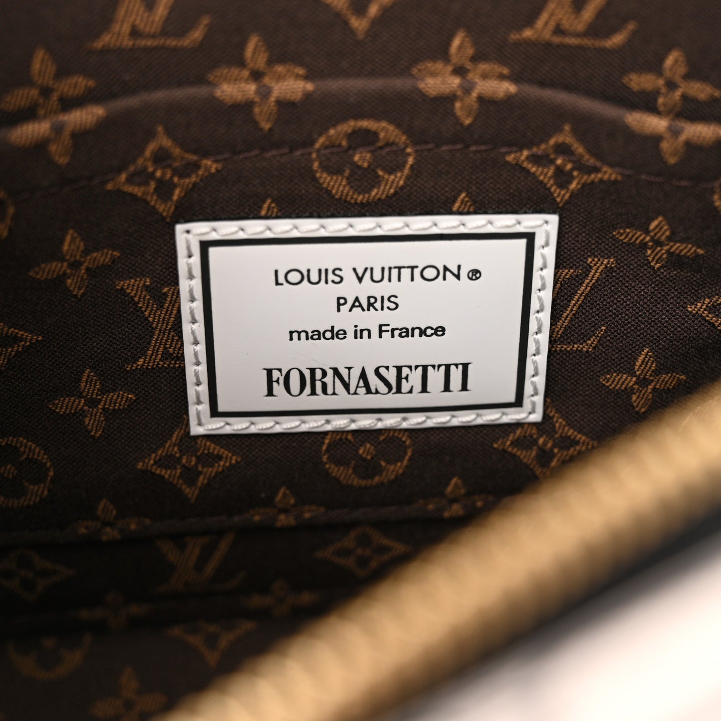 X FORNASETTI Calfskin Architettura Alma BB Black White