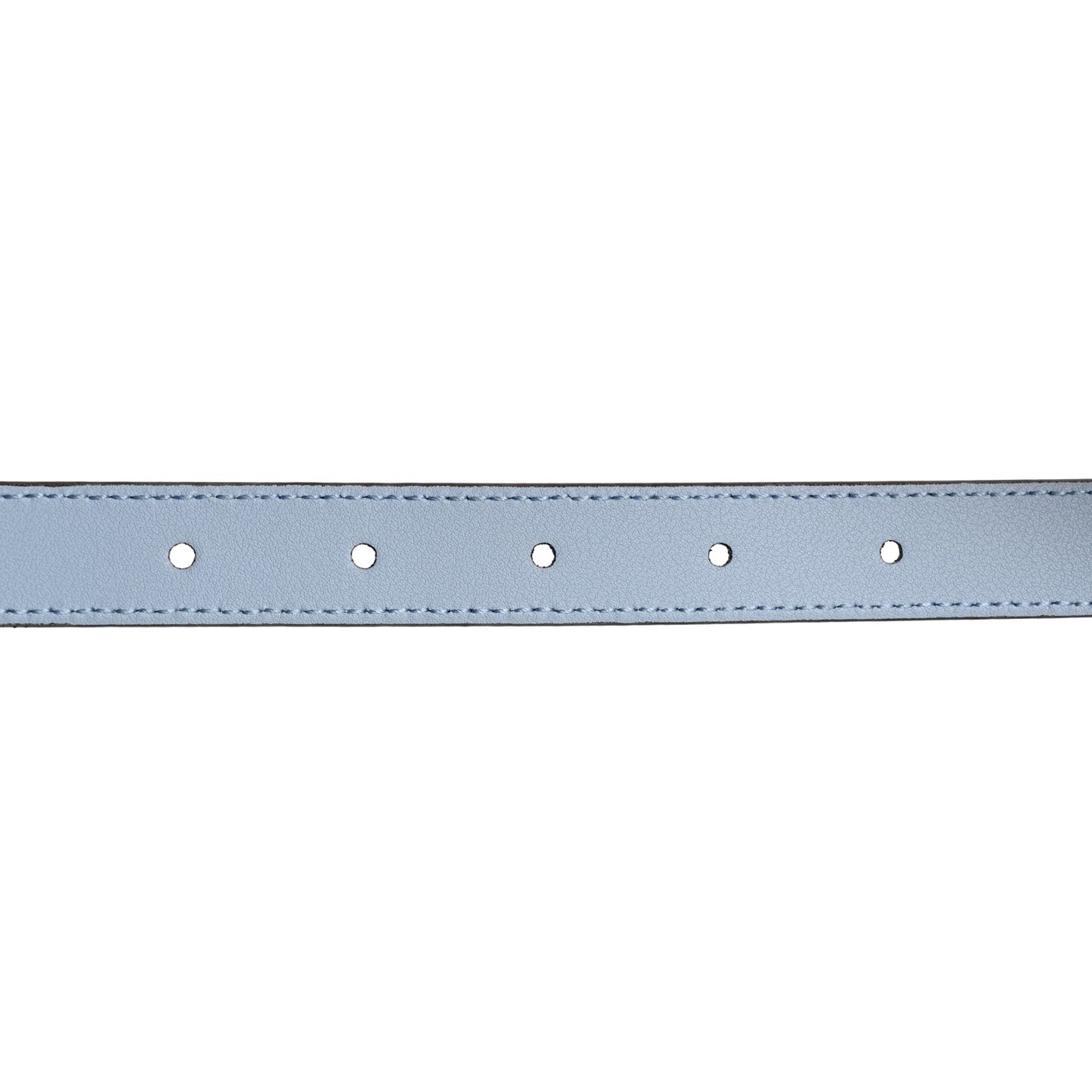 Moon Calfskin Palladium Double G 20mm Belt 85 34 Porcelain Light Blue