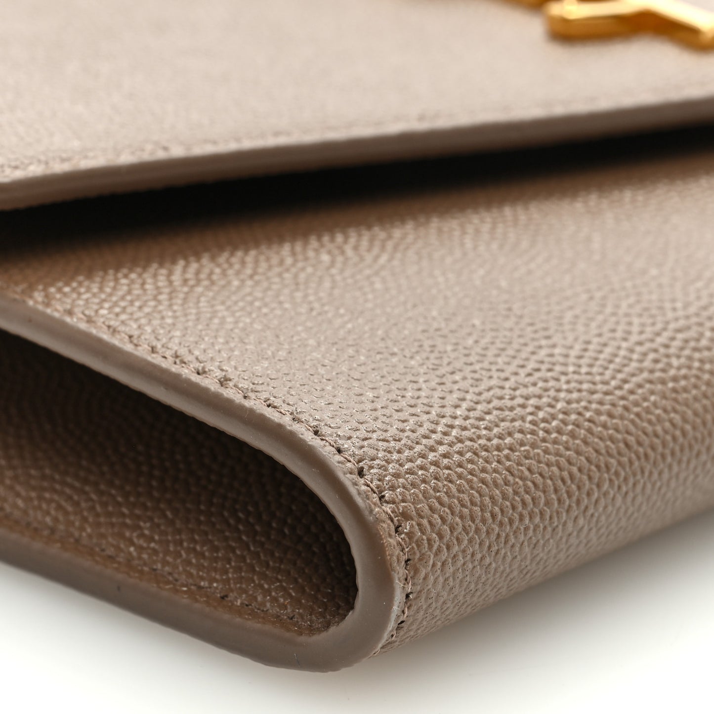 Grain De Poudre Monogram Uptown Chain Wallet Taupe