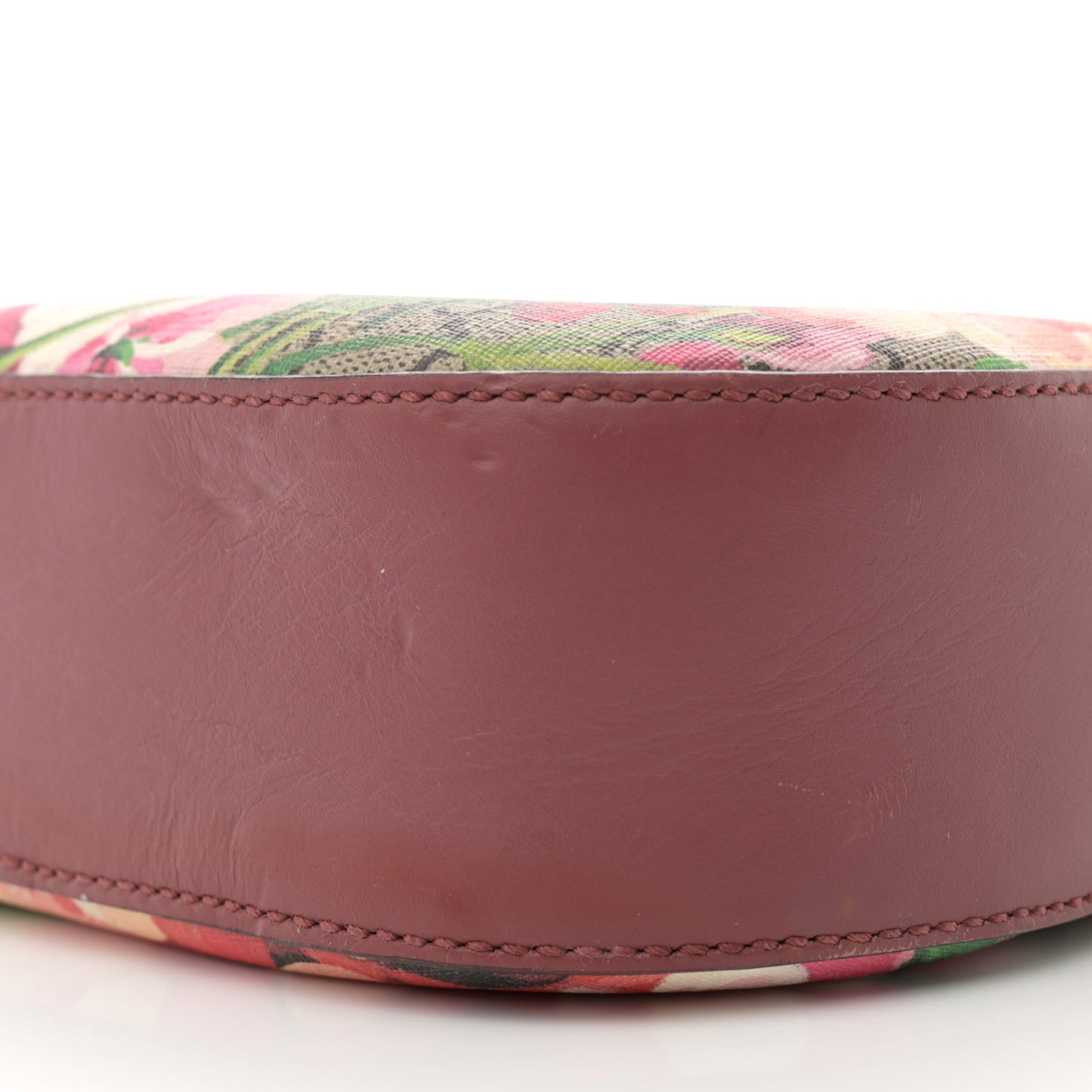 GG Supreme Monogram Blooms Mini Chain Shoulder Bag Beige Multicolor Dry Rose