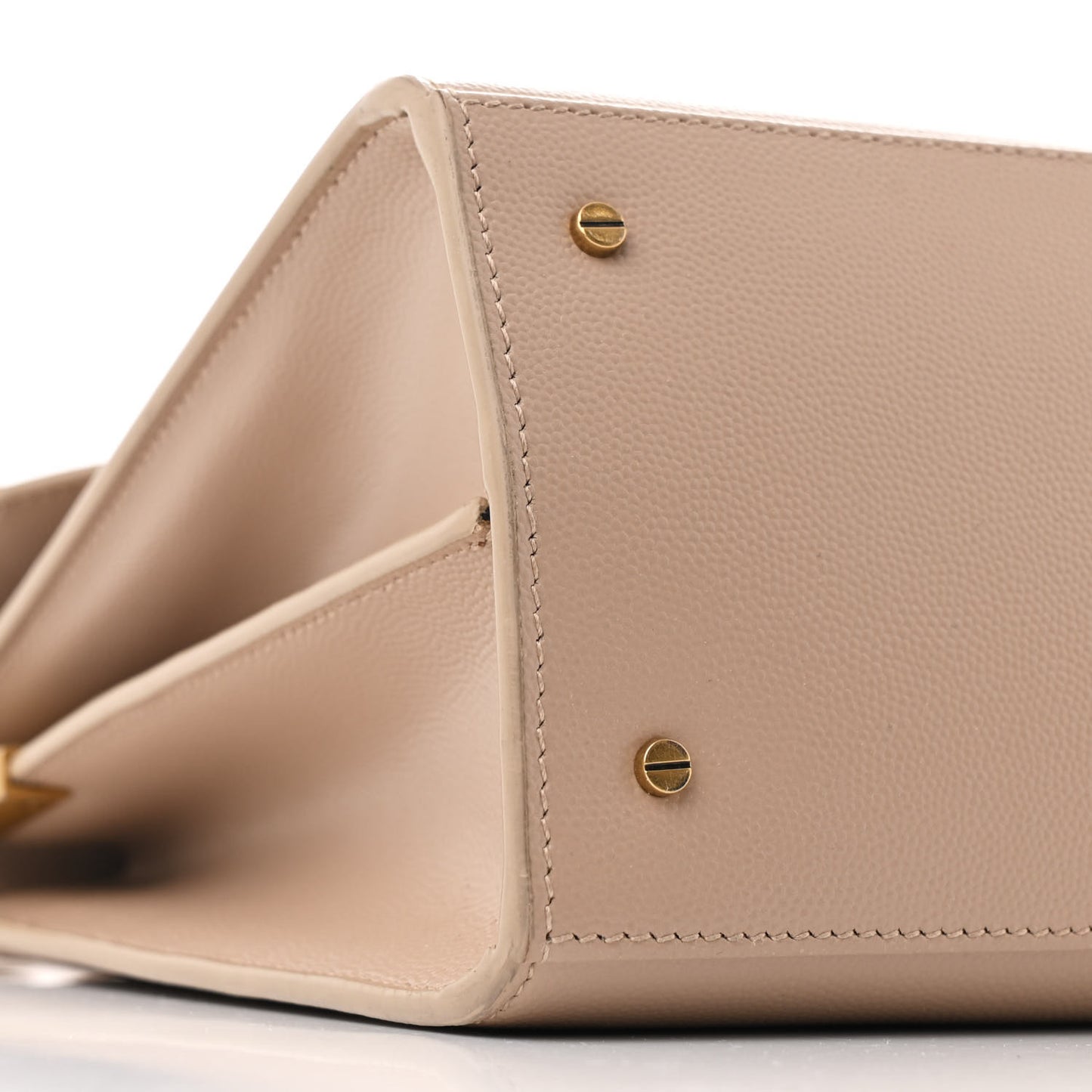 Grain de Poudre Medium Classic Monogram Cassandra Top Handle Dark Beige
