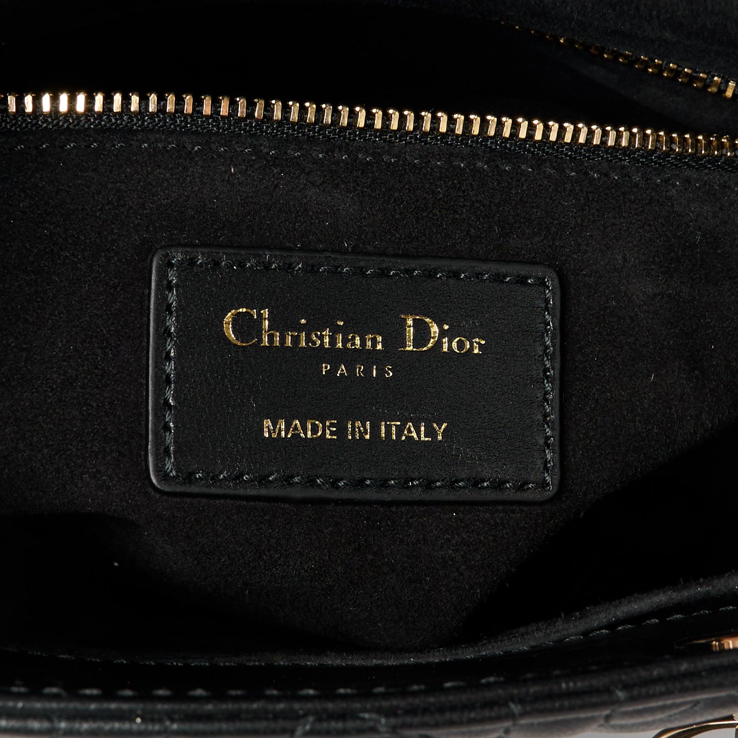 Lambskin Cannage Small My ABCDior Lady Dior Black