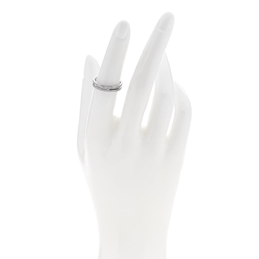 18K White Gold Diamond Ariane Wedding Band Ring 51 5.75
