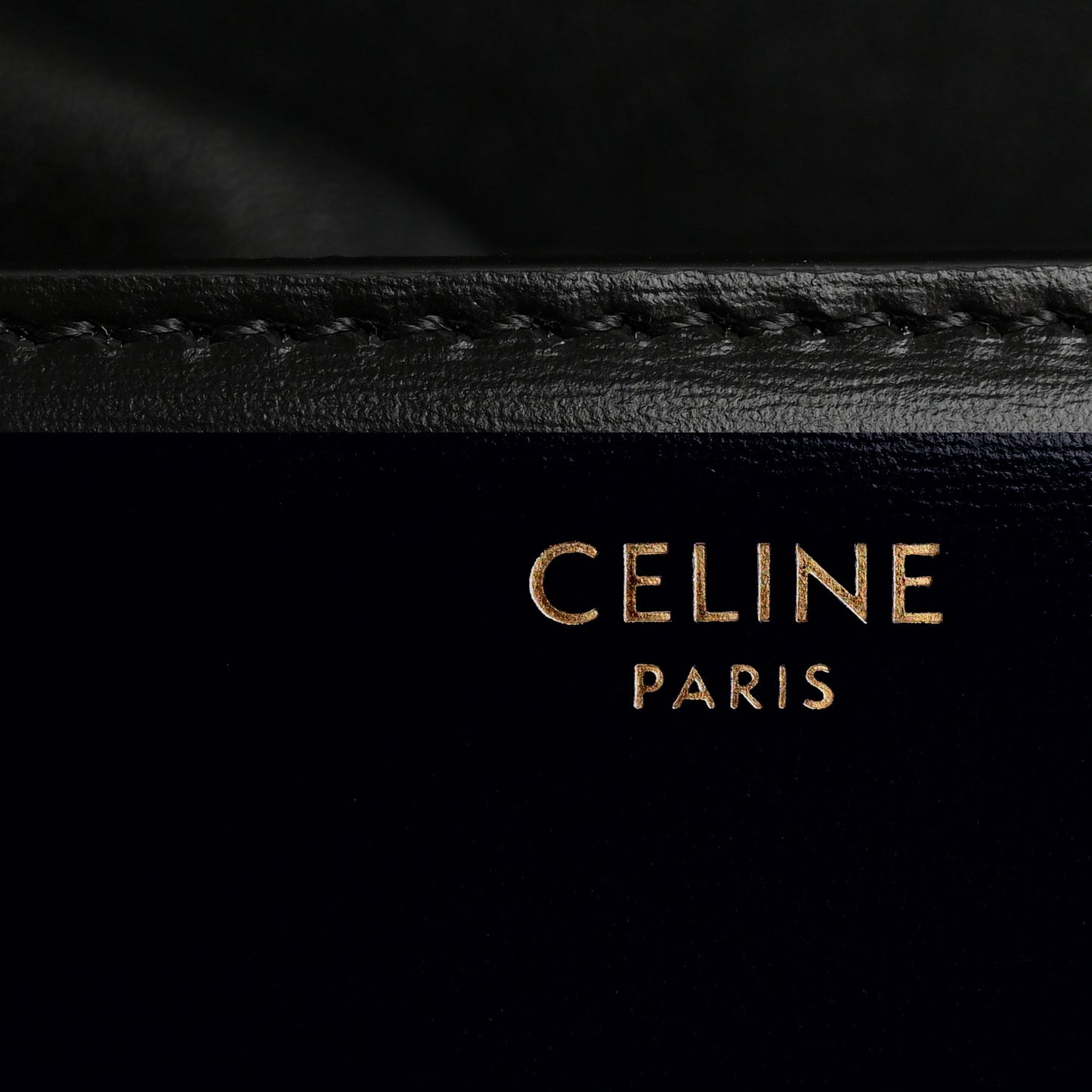 Shiny Calfskin Teen Triomphe Black