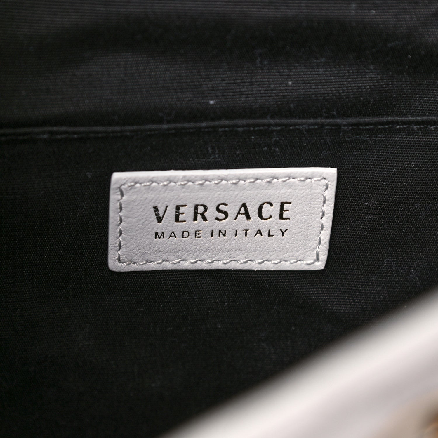 Versace Calfskin Quilted Medusa Backpack White 5 of 7