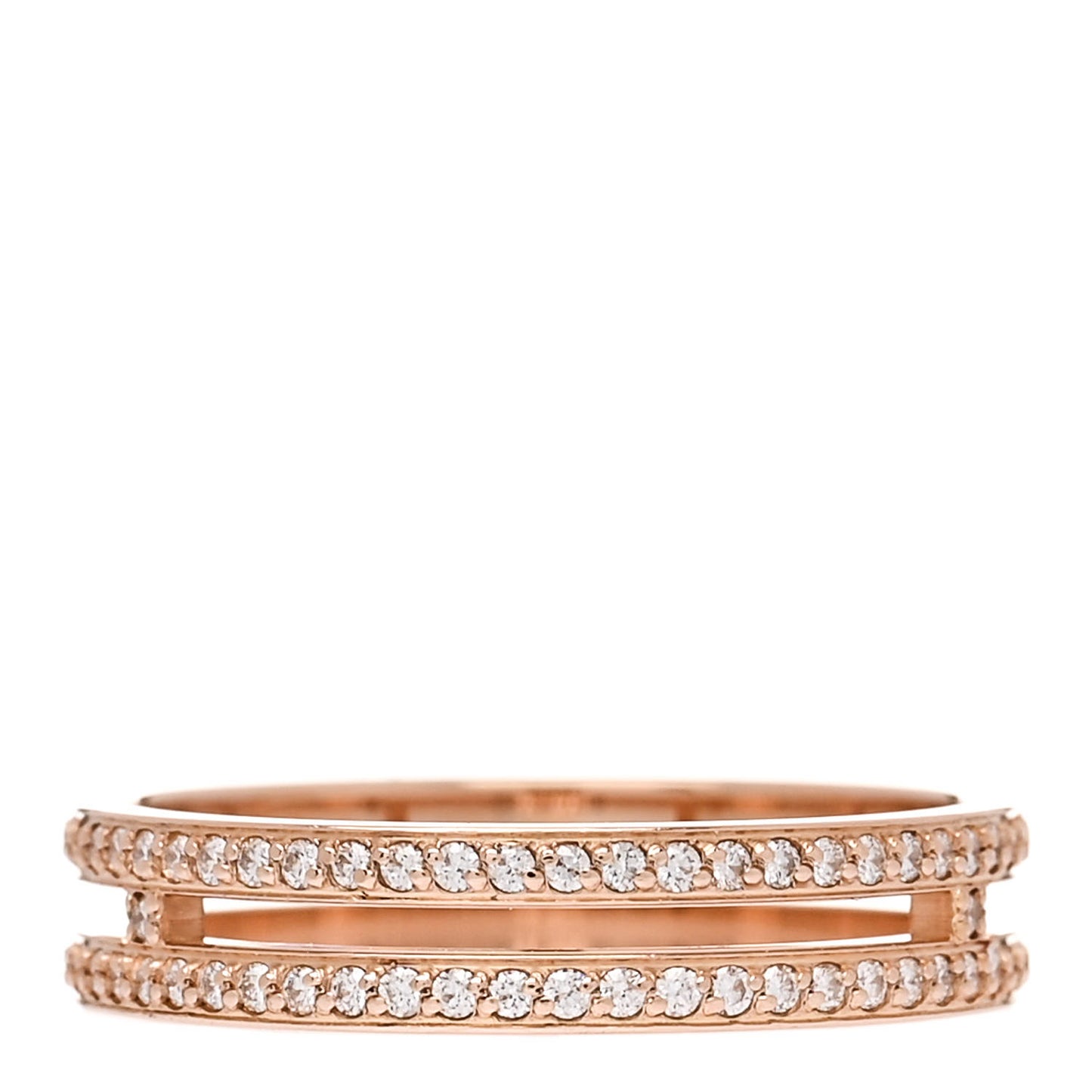 18K Rose Gold Diamond Ariane Wedding Band Ring 48 4.5