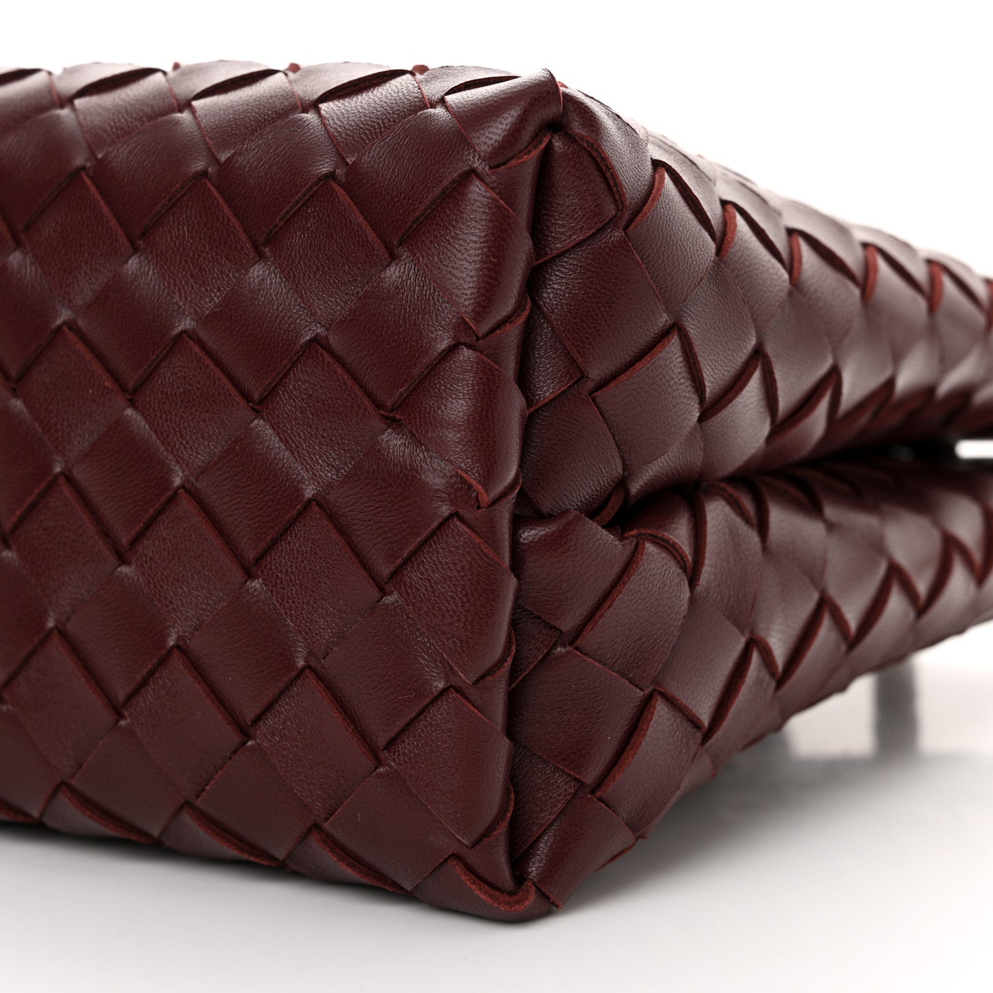 Nappa Intrecciato Small Andiamo Shoulder Bag Barolo