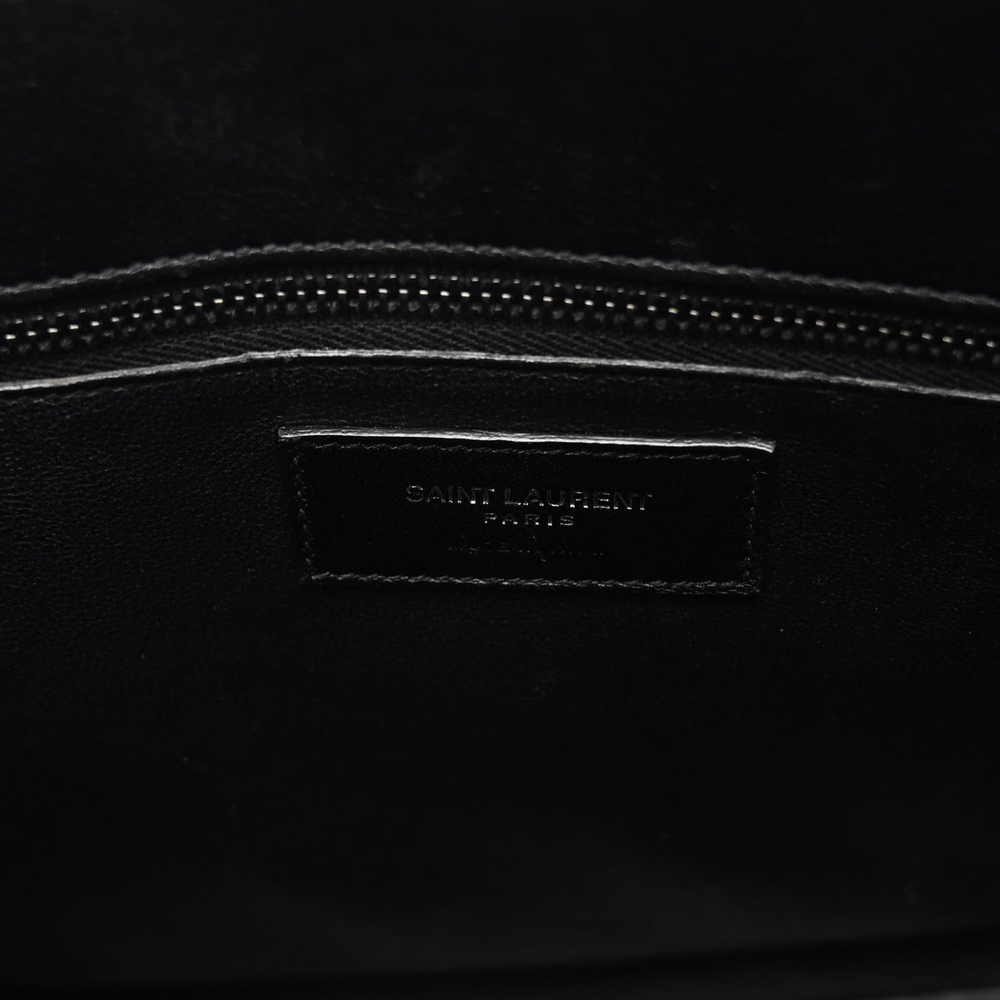 Calfskin Crocodile Embossed Small Sac de Jour Black