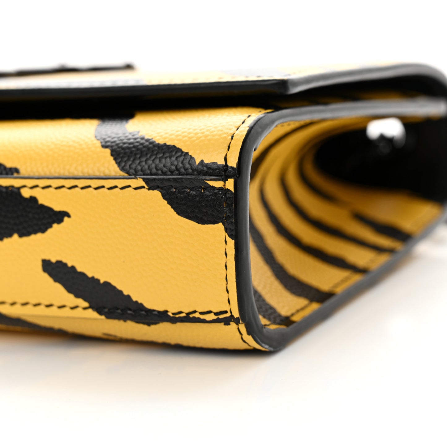 Grain De Poudre Zebra Print Small Classic Monogram Kate Satchel Yellow