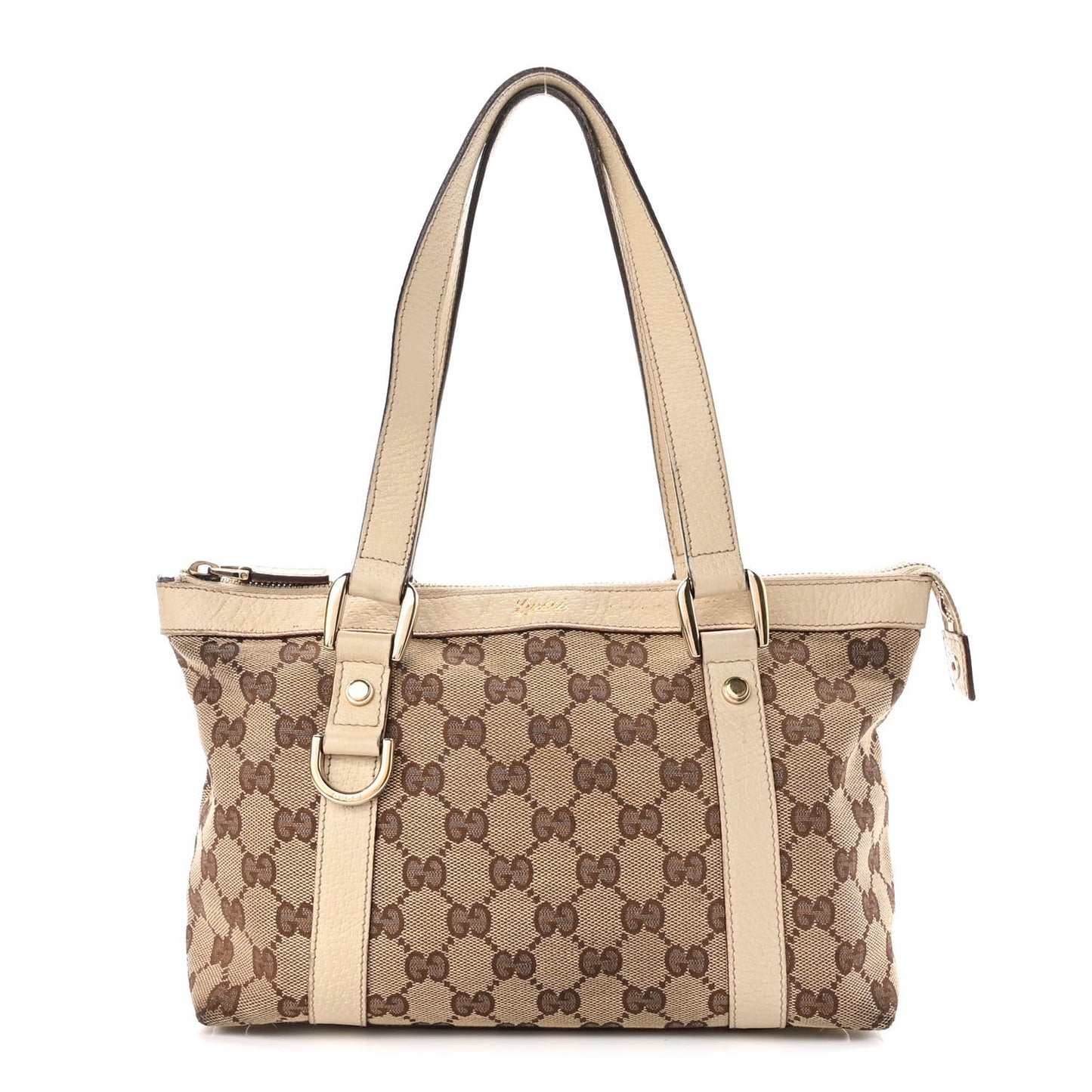 Monogram Small Abbey Tote Off White