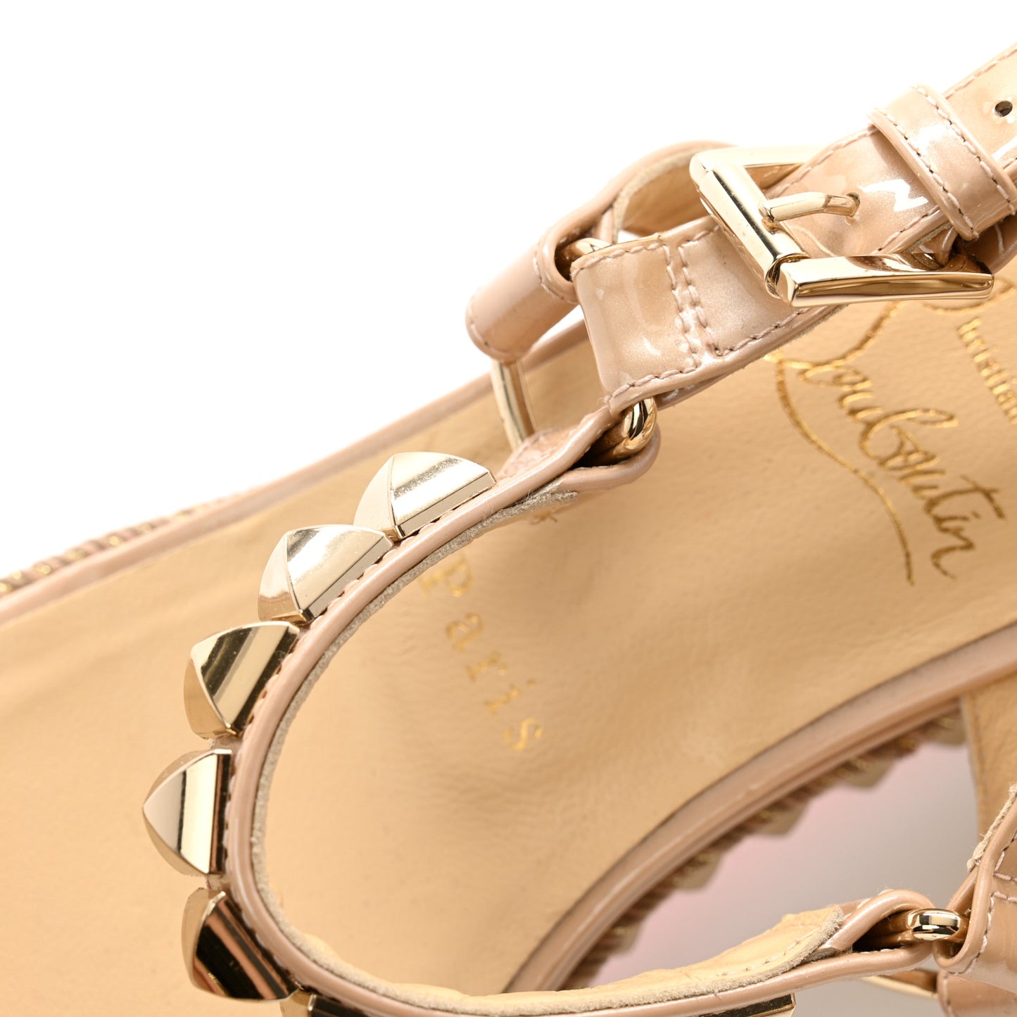 Specchio Vintage Cataclou 60 Platform Sandals 40 Platine Light Gold