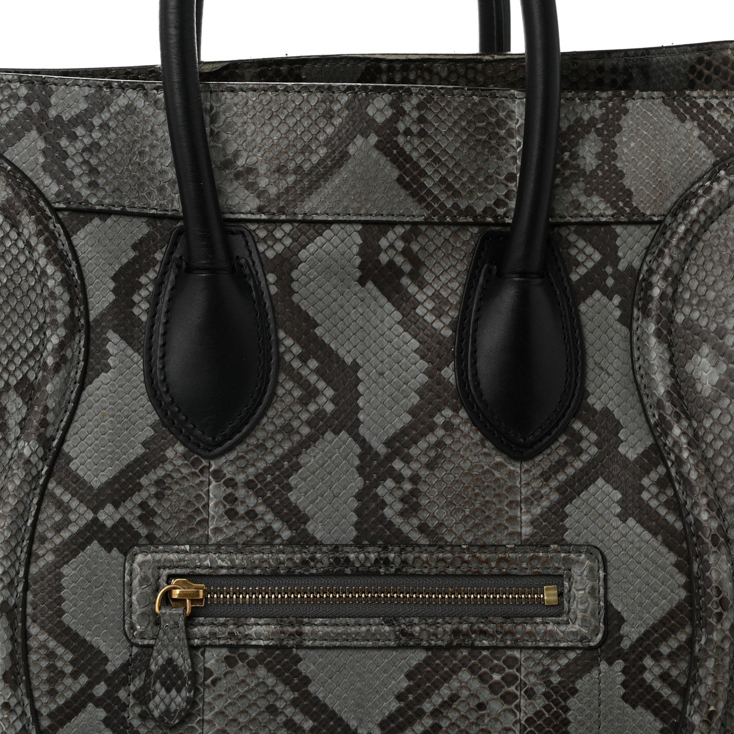 Snakeskin Mini Luggage Grey