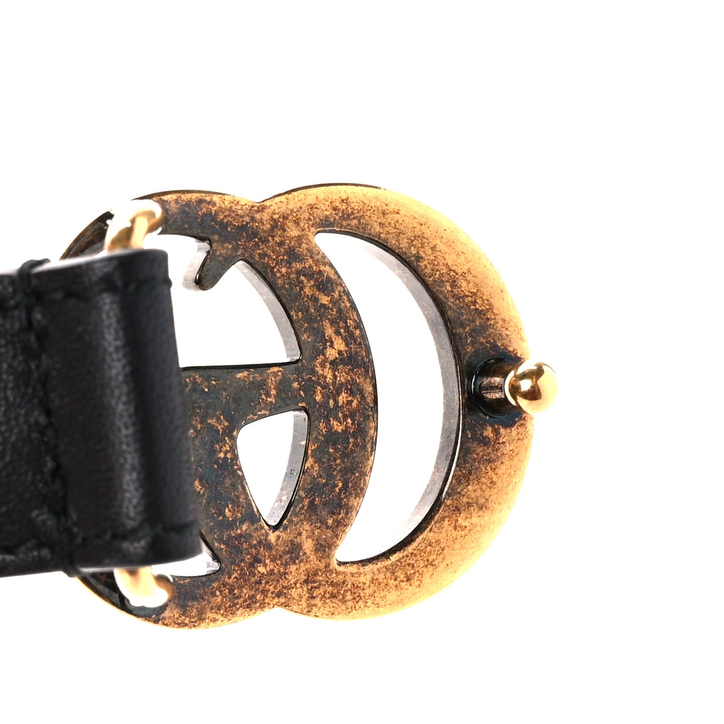 Calfskin Double G 20mm Belt 75 30 Black