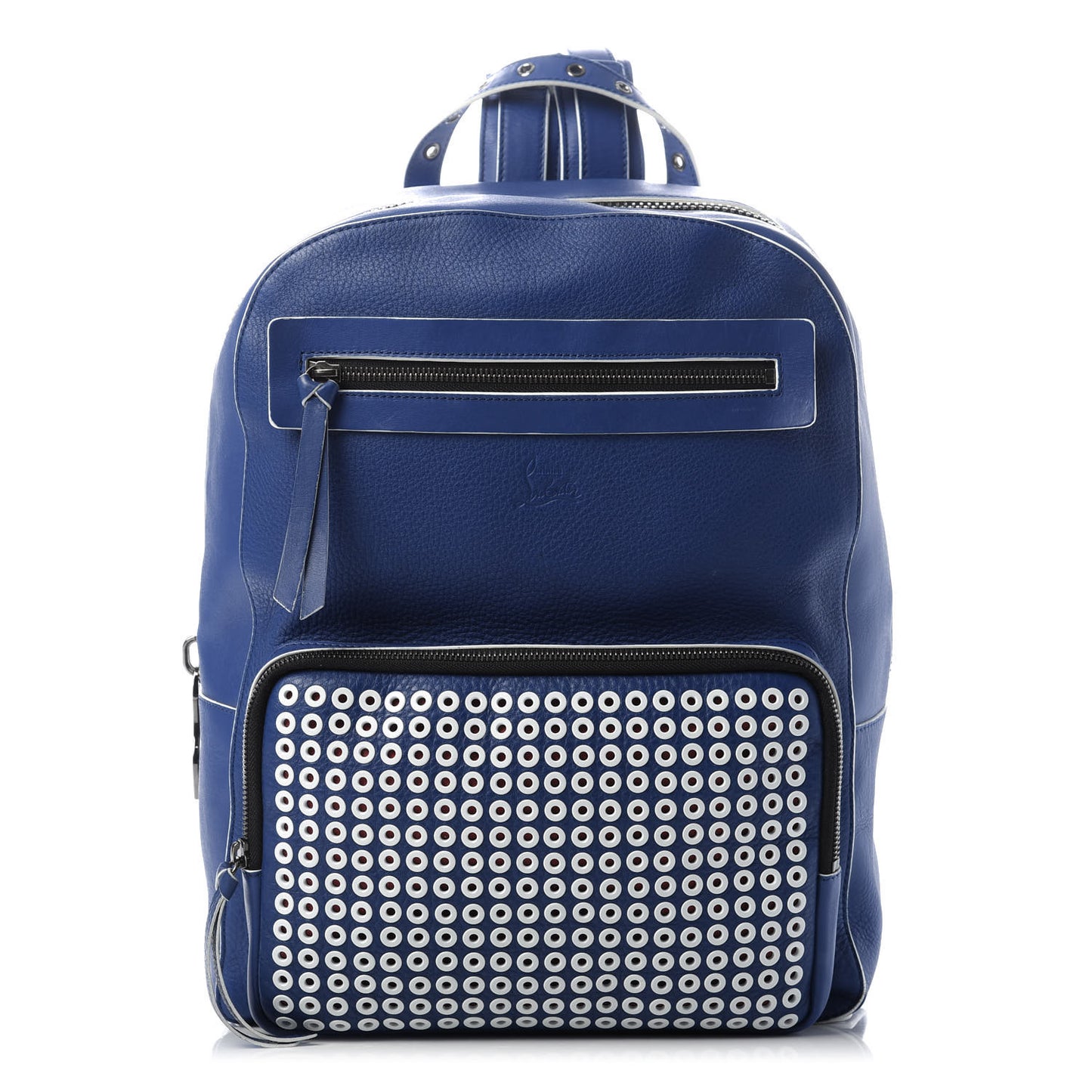 Calfskin Eyelet Aliosha Backpack Neptune