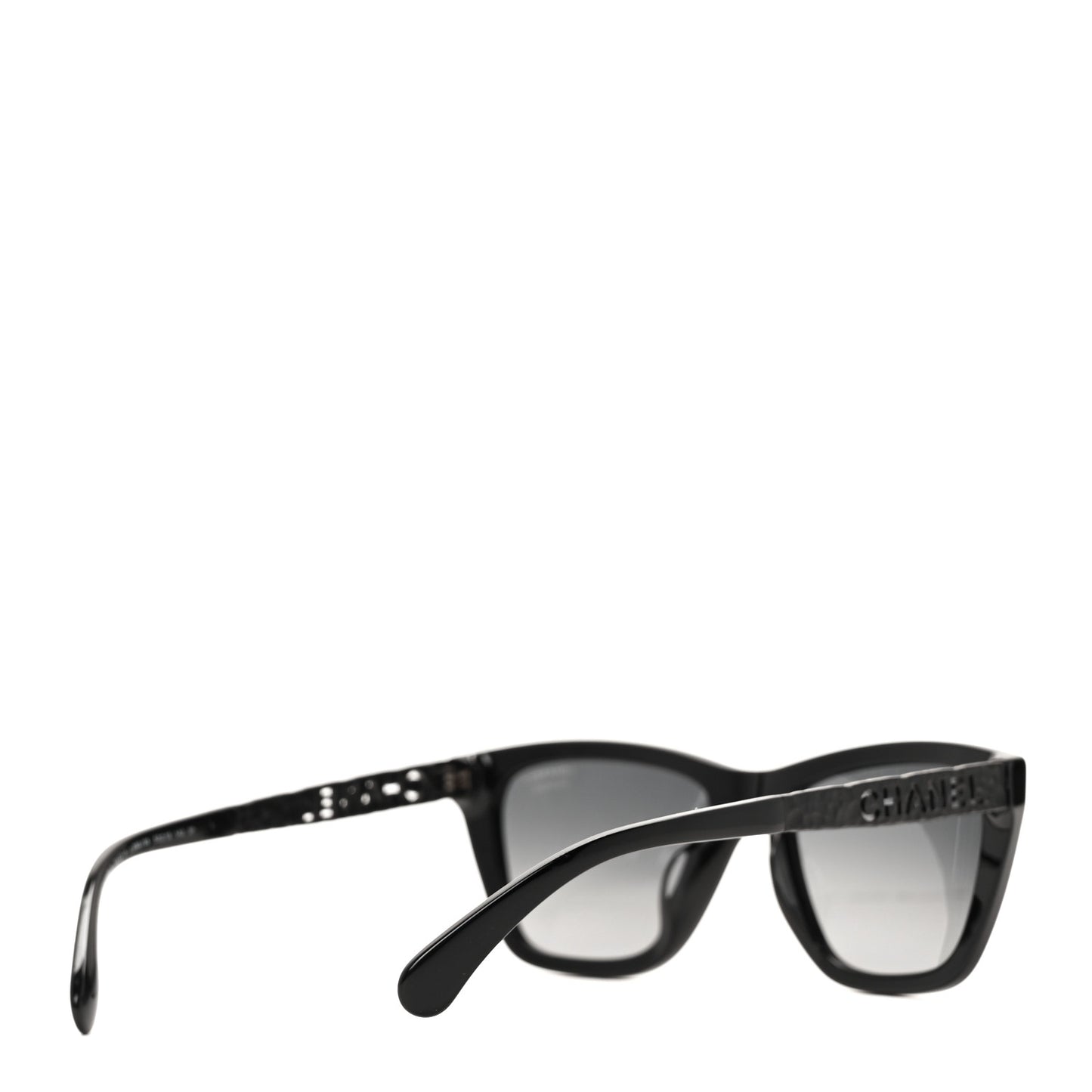 Acetate Metal Polarized Rectangle Sunglasses 5442 Black