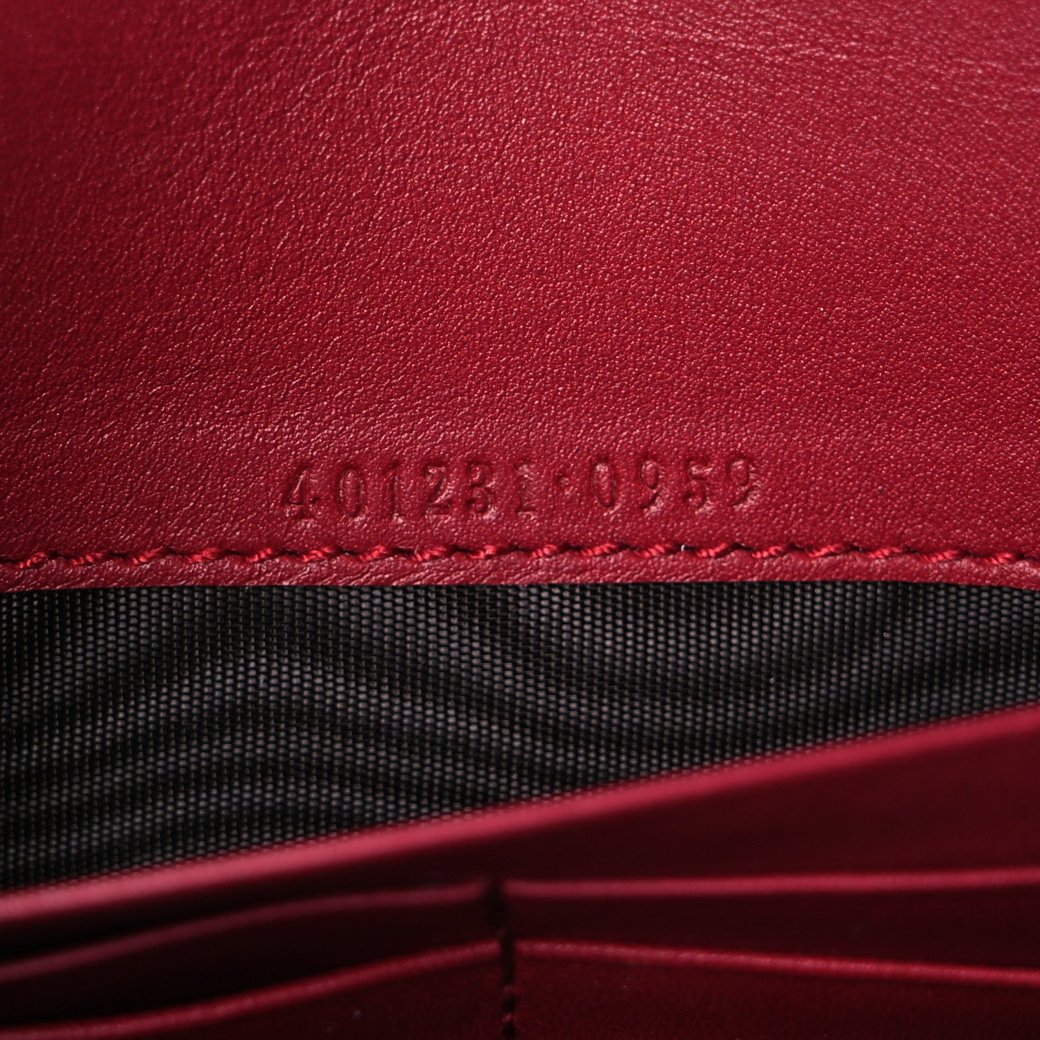 Gucci Velvet GG Monogram Mini Dionysus Chain Wallet Red Cipria 7 of 10