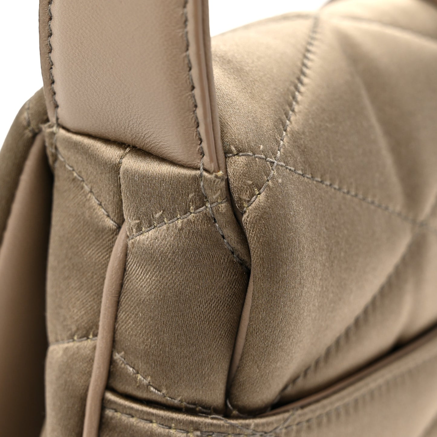 Satin Quilted Le 57 Diamond Shoulder Bag Mouse
