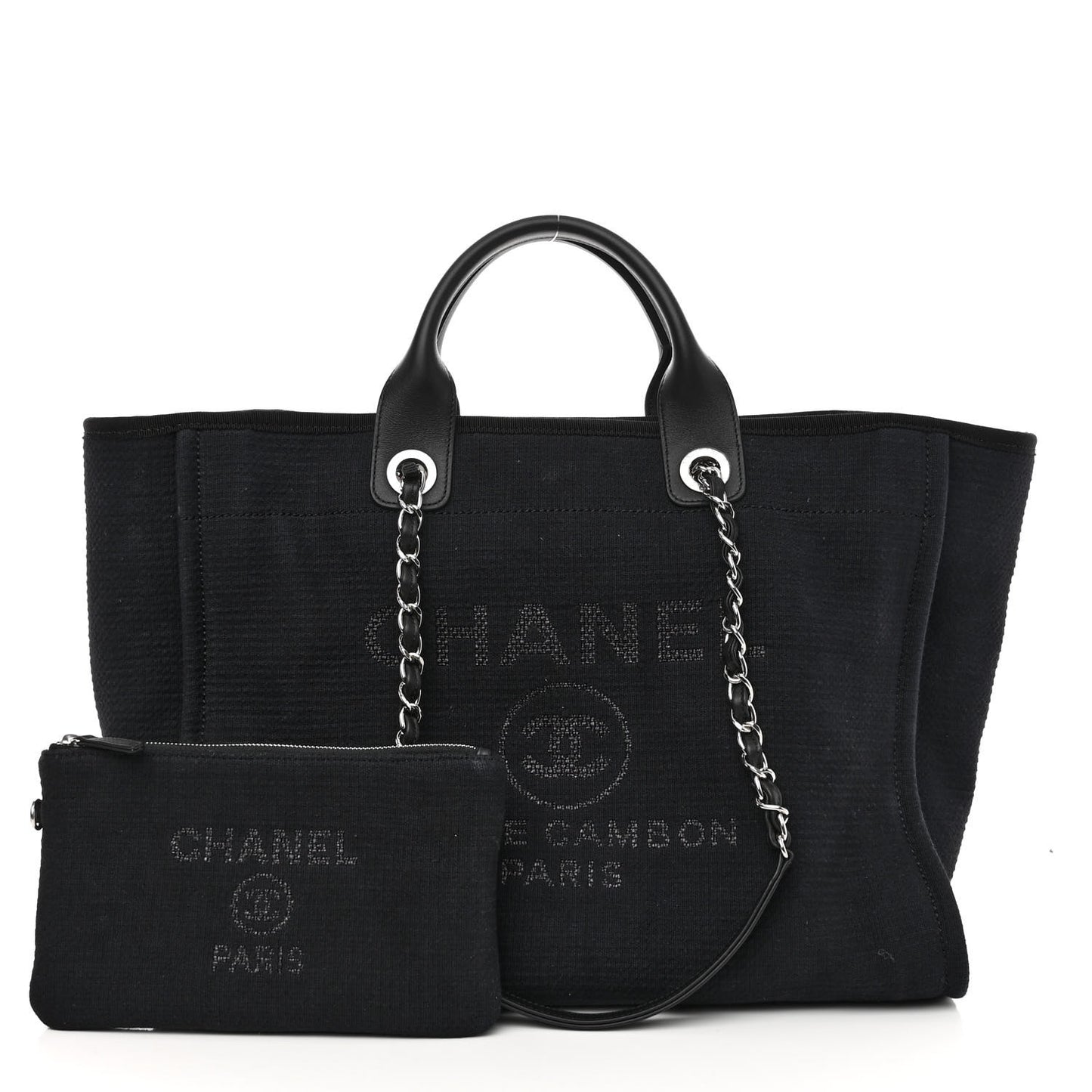 Mixed Fibers Medium Deauville Tote Black