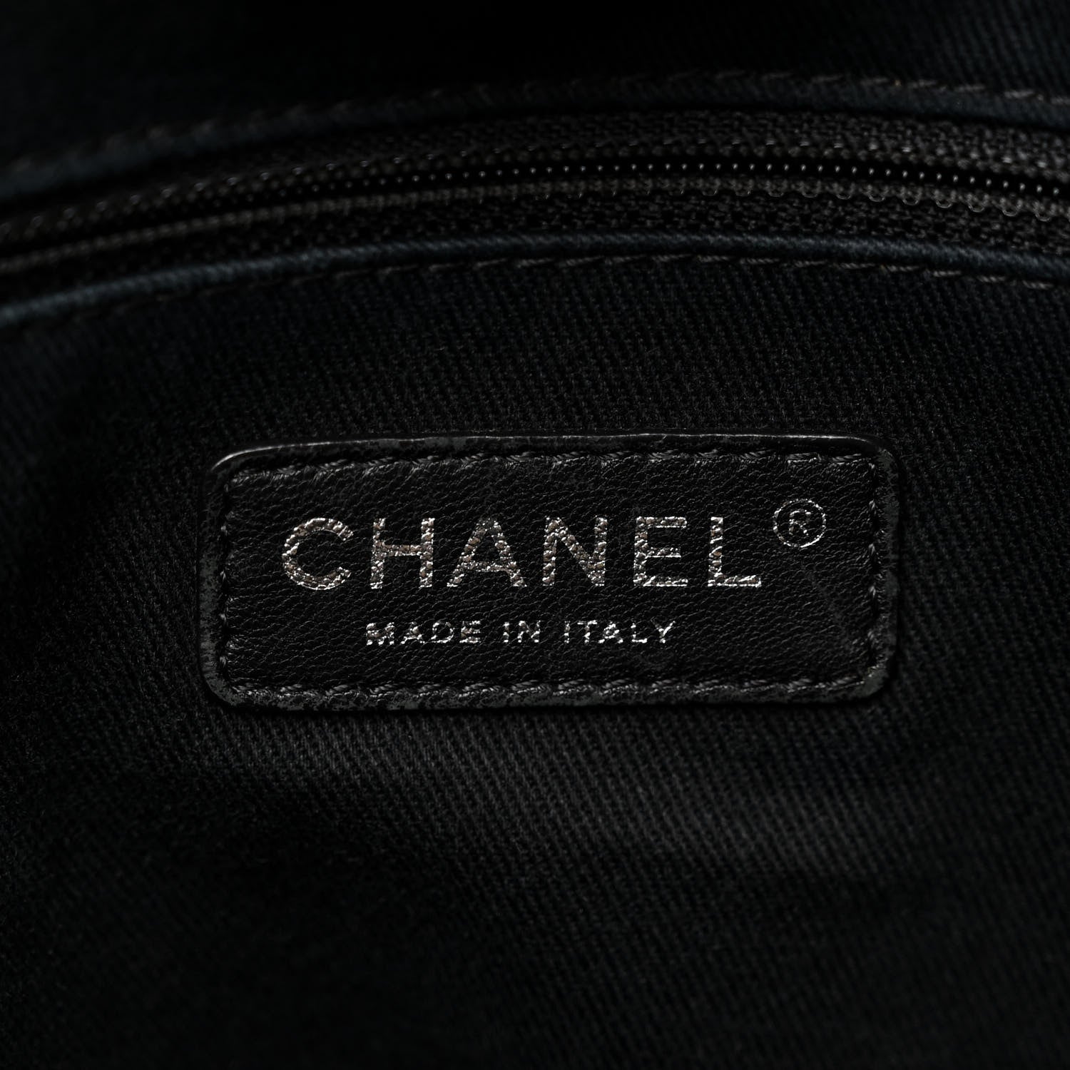 Chanel Canvas Small Deauville Tote Beige Black 6 of 10